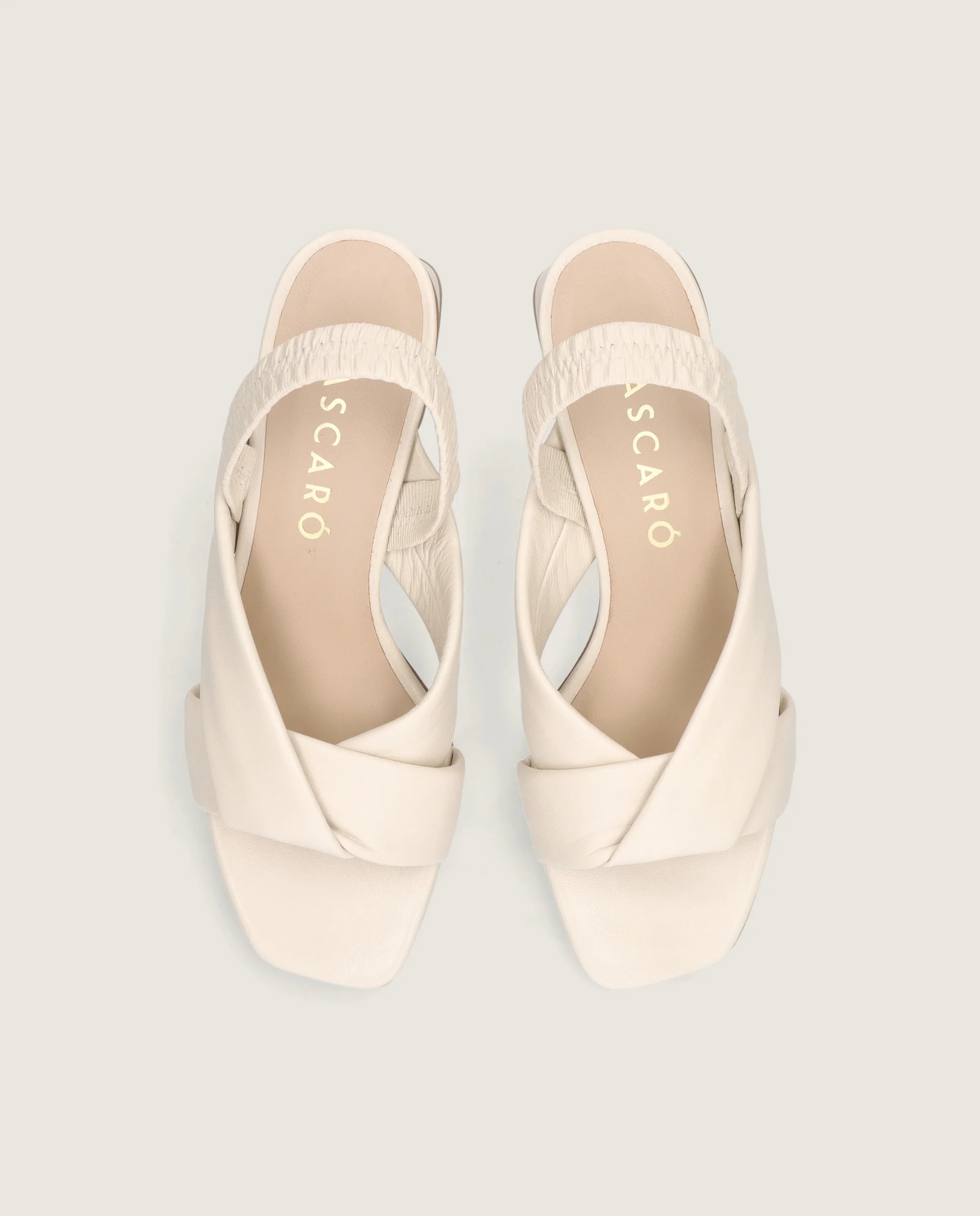 Sandalias Cannes Blancos Piel - Image 2