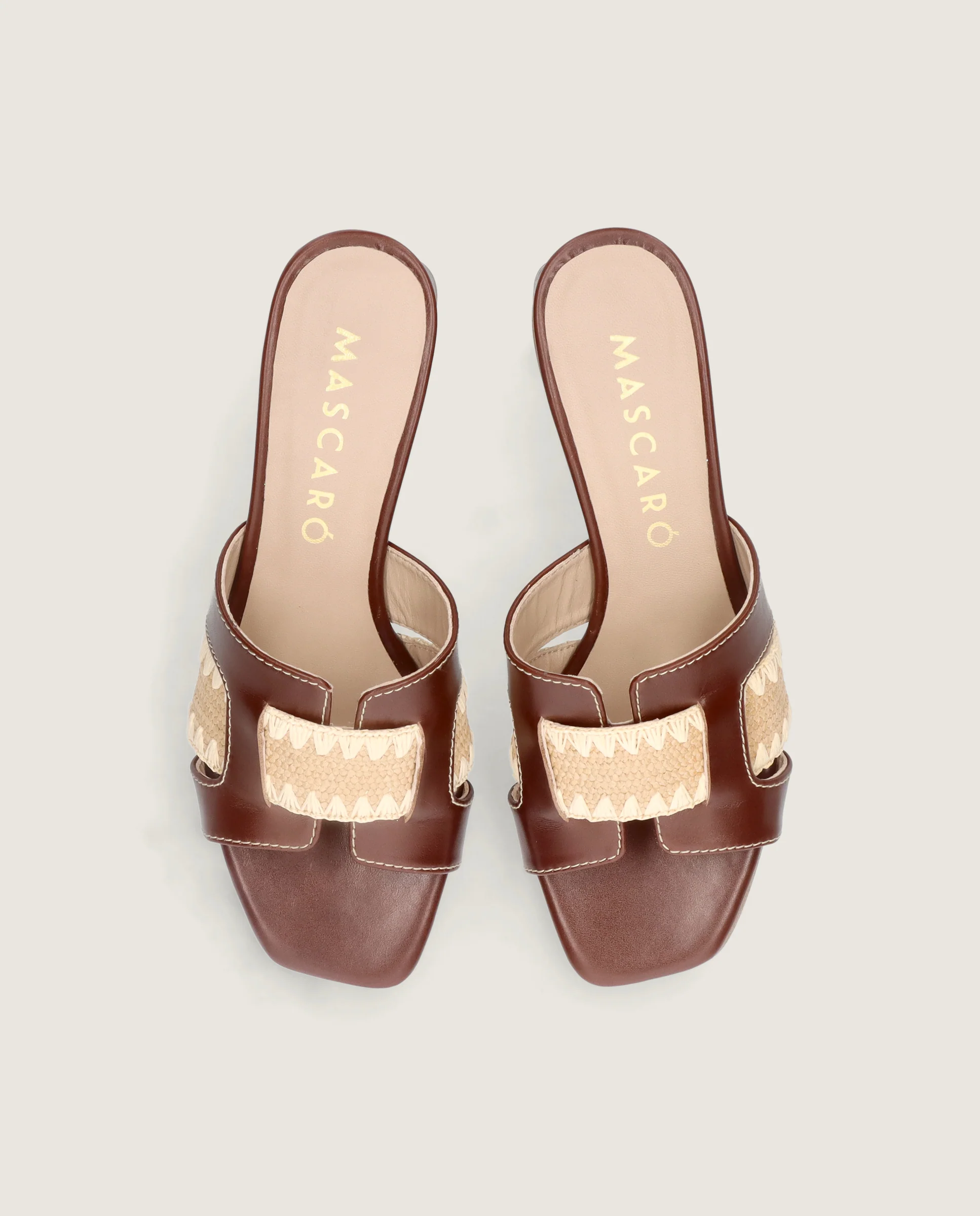 Sandalias Cannes Marrones Piel - Image 2