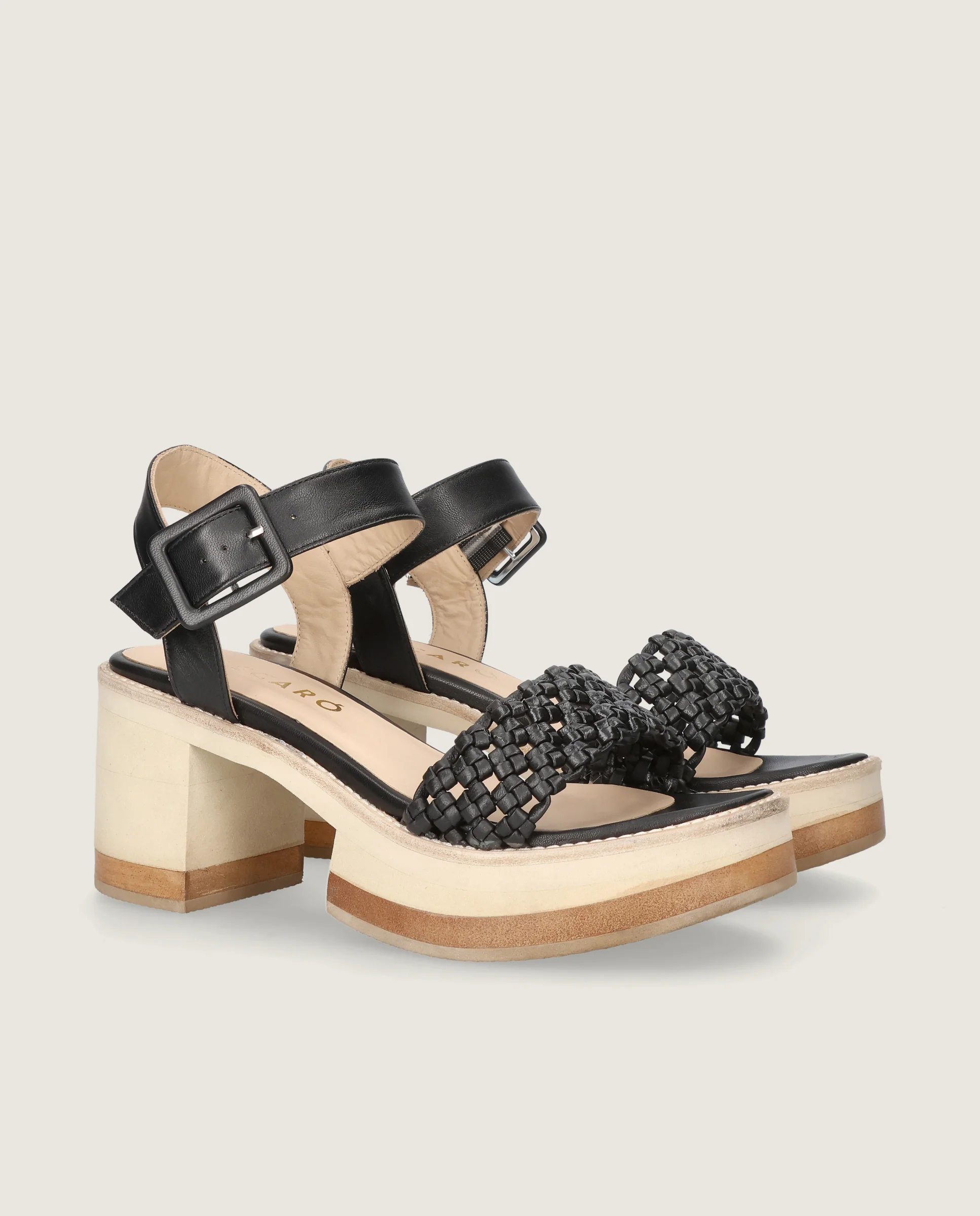 Sandalias Corfu Negros Piel