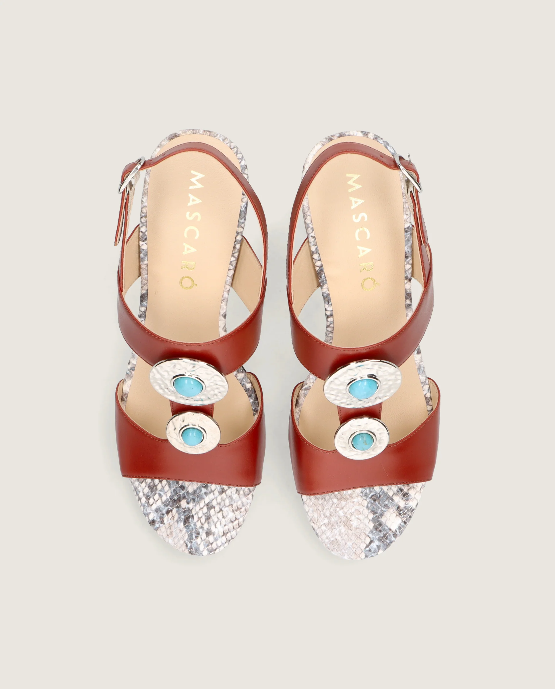Sandalias Emilia Rojos Piel - Image 2