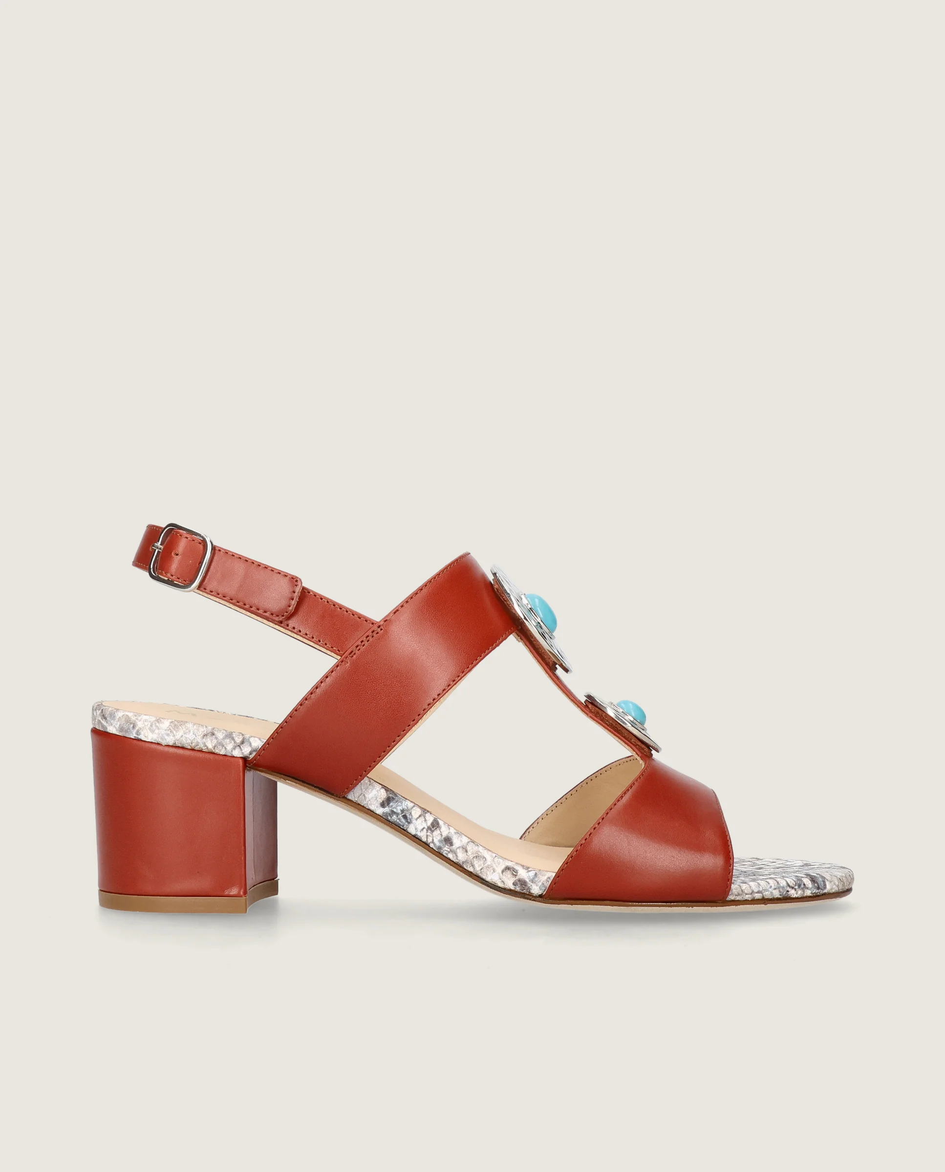 Sandalias Emilia Rojos Piel - Image 3