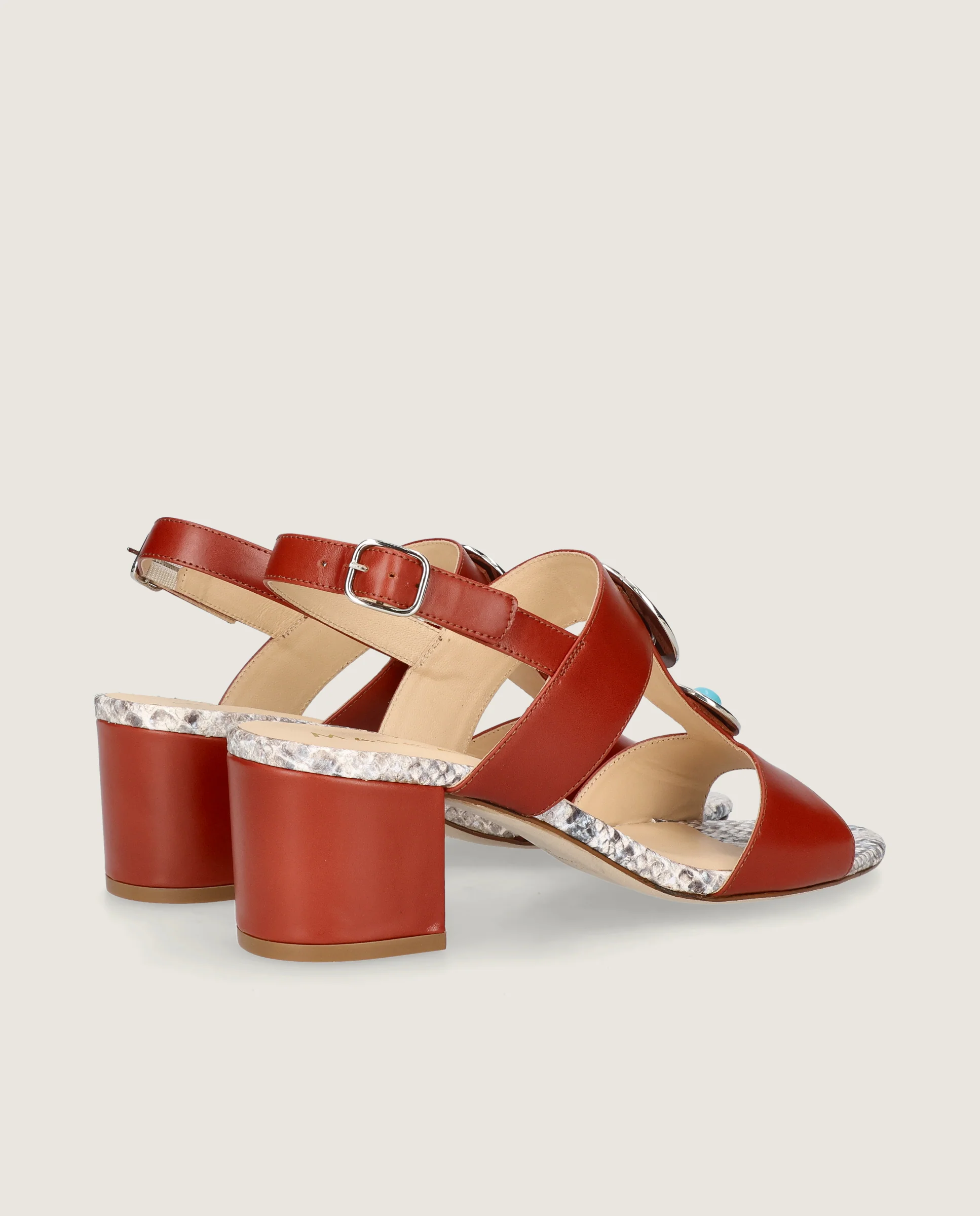 Sandalias Emilia Rojos Piel - Image 4