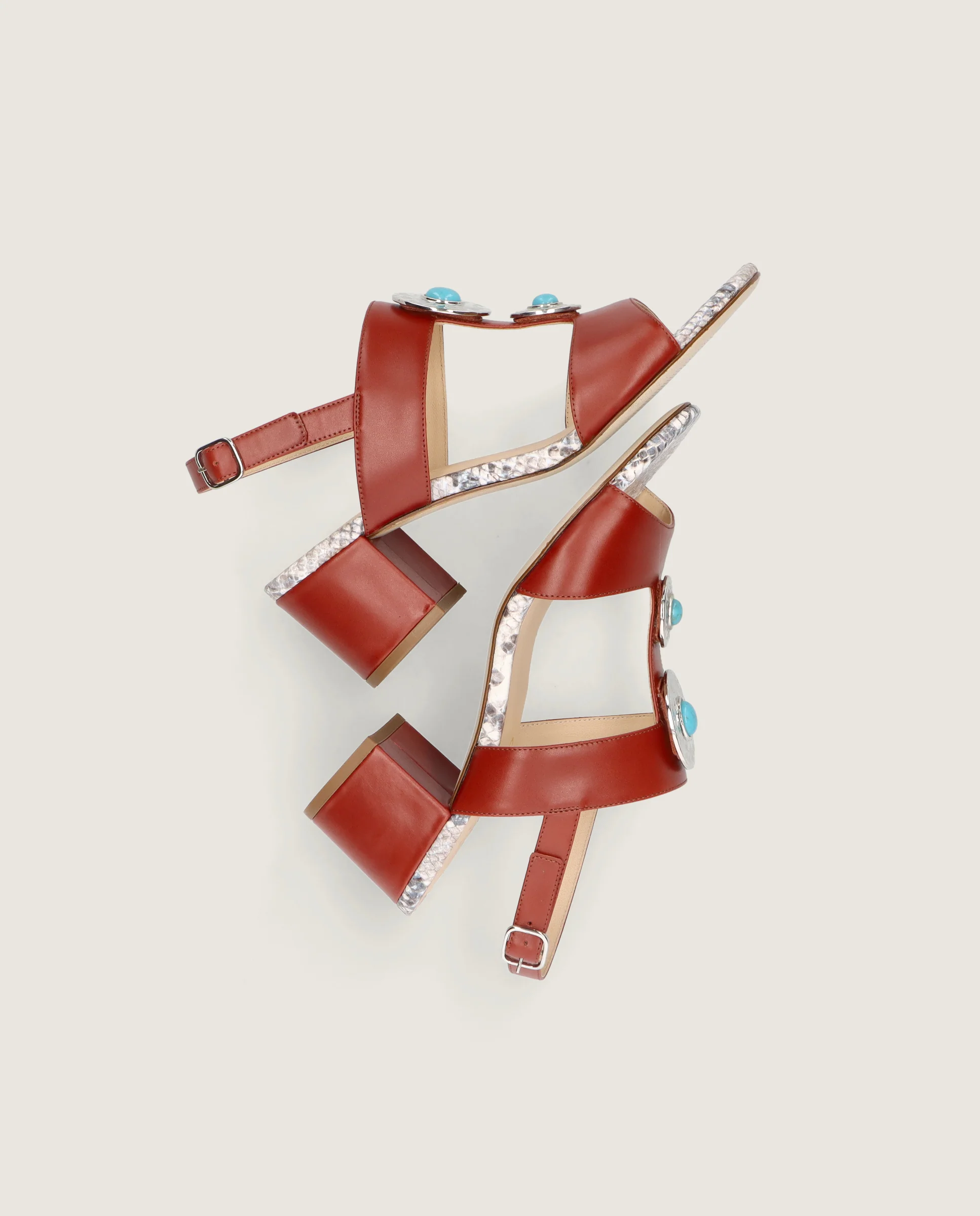 Sandalias Emilia Rojos Piel - Image 5