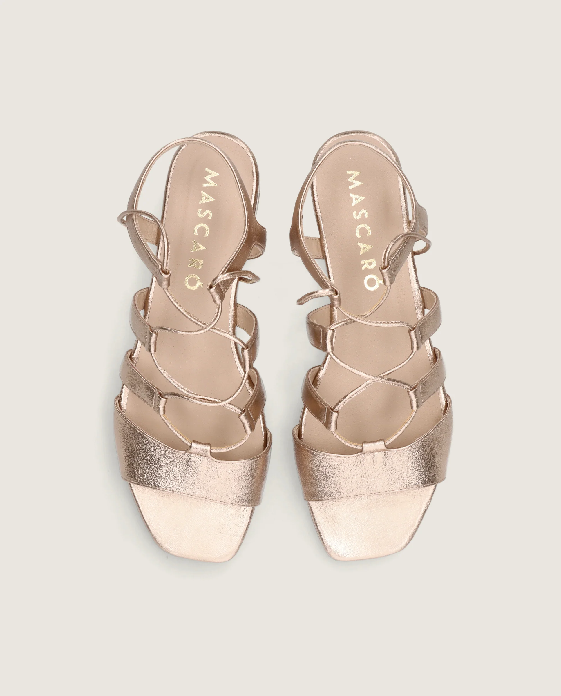 Sandalias Eva Dorados Pieles metalizadas - Image 2