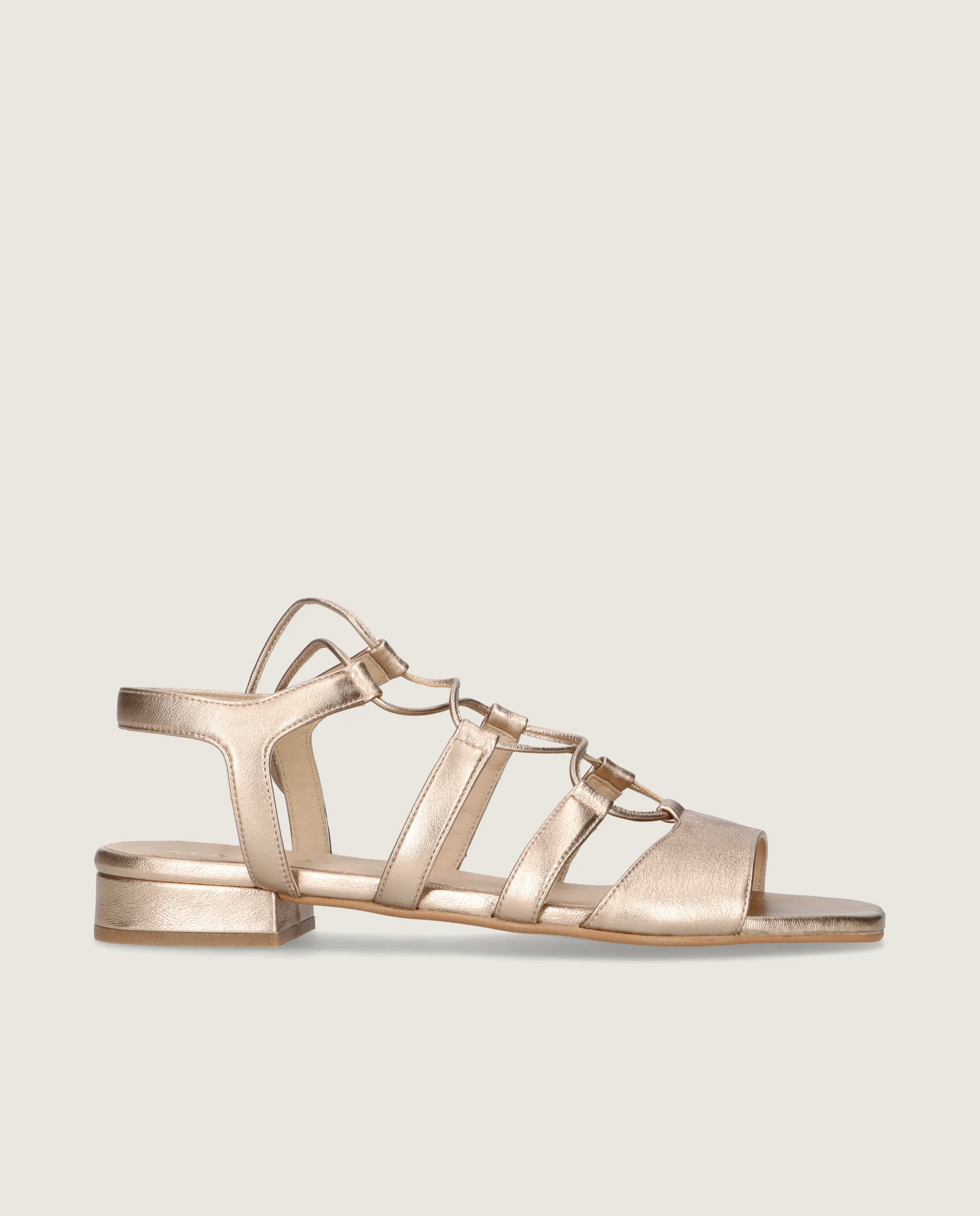 Sandalias Eva Dorados Pieles metalizadas - Image 3