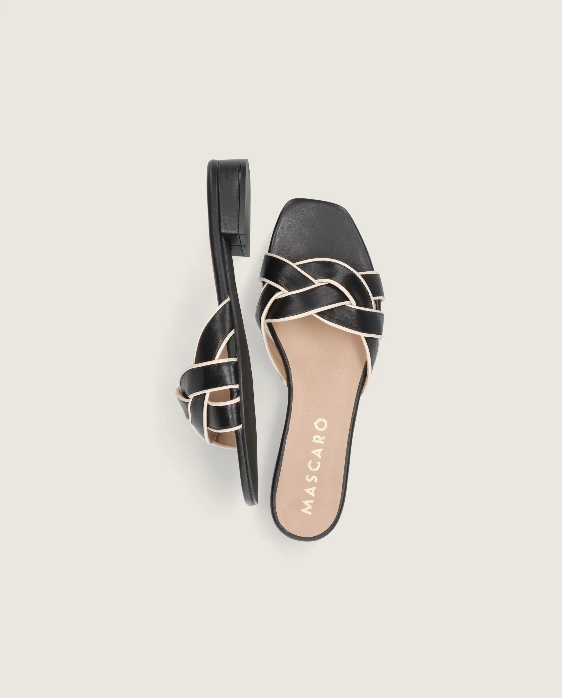 Sandalias Eva Negros Piel - Image 4