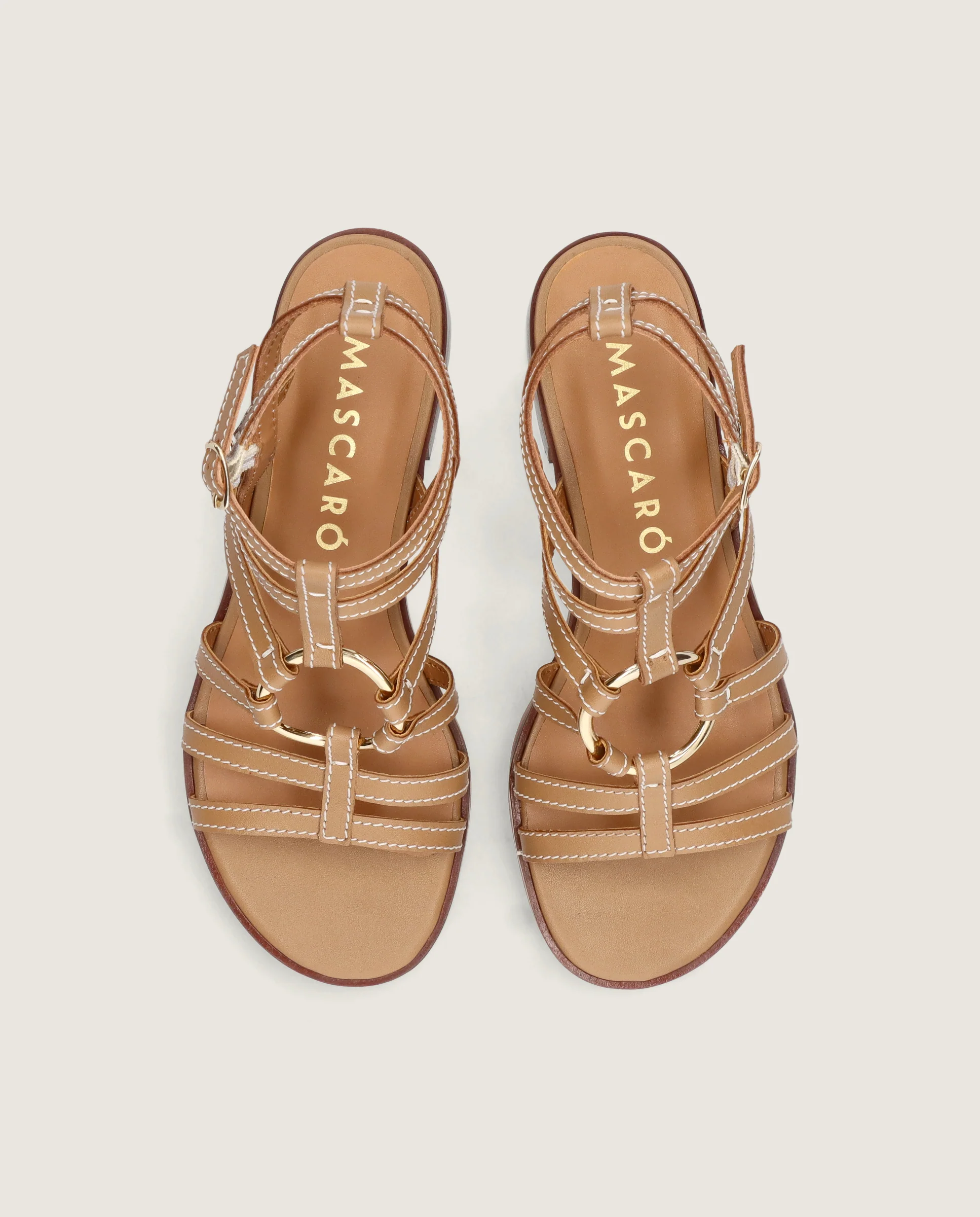 Sandalias Lulu Marrones Piel - Image 2