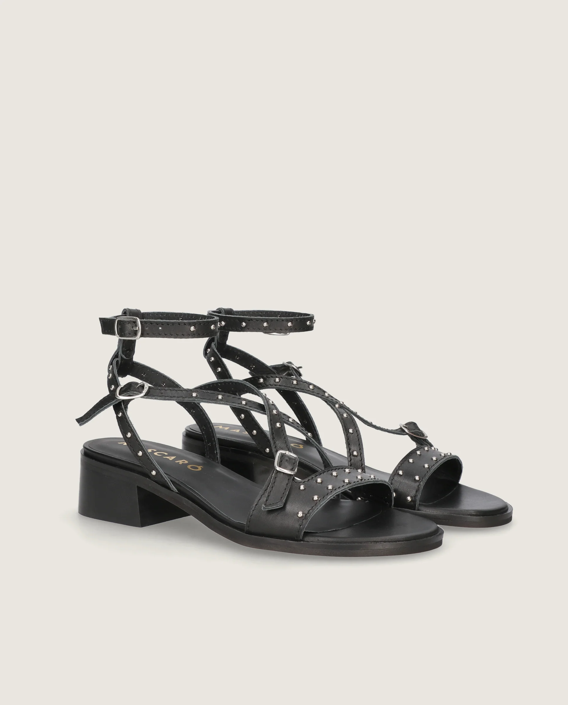 Sandalias Lulu Negros Piel
