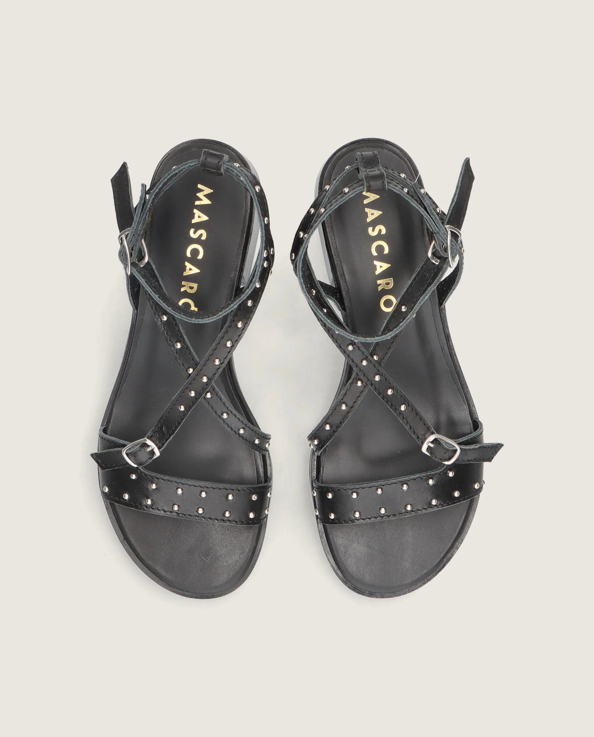 Sandalias Lulu Negros Piel - Image 2