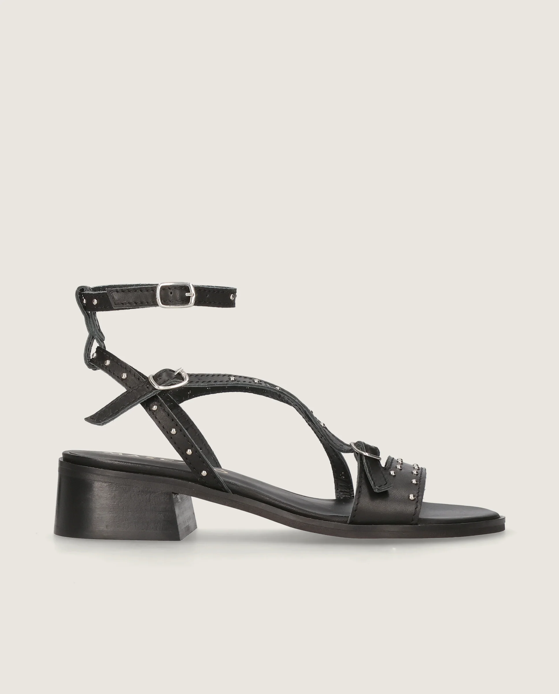 Sandalias Lulu Negros Piel - Image 3