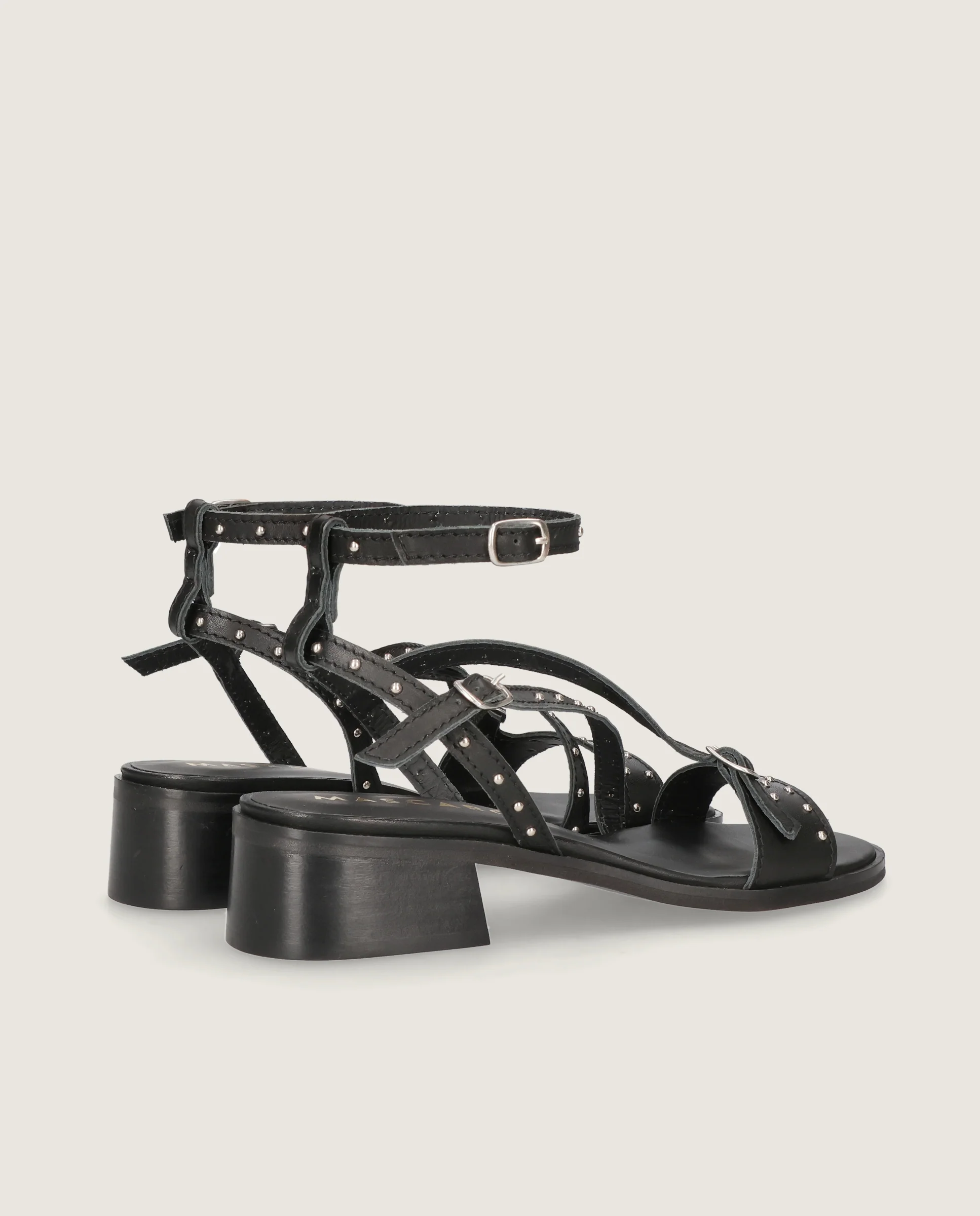 Sandalias Lulu Negros Piel - Image 4