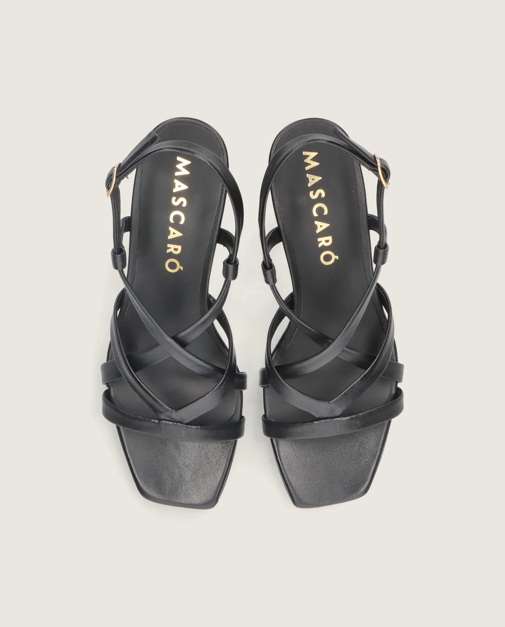 Sandalias Mandy Negros Piel - Image 2