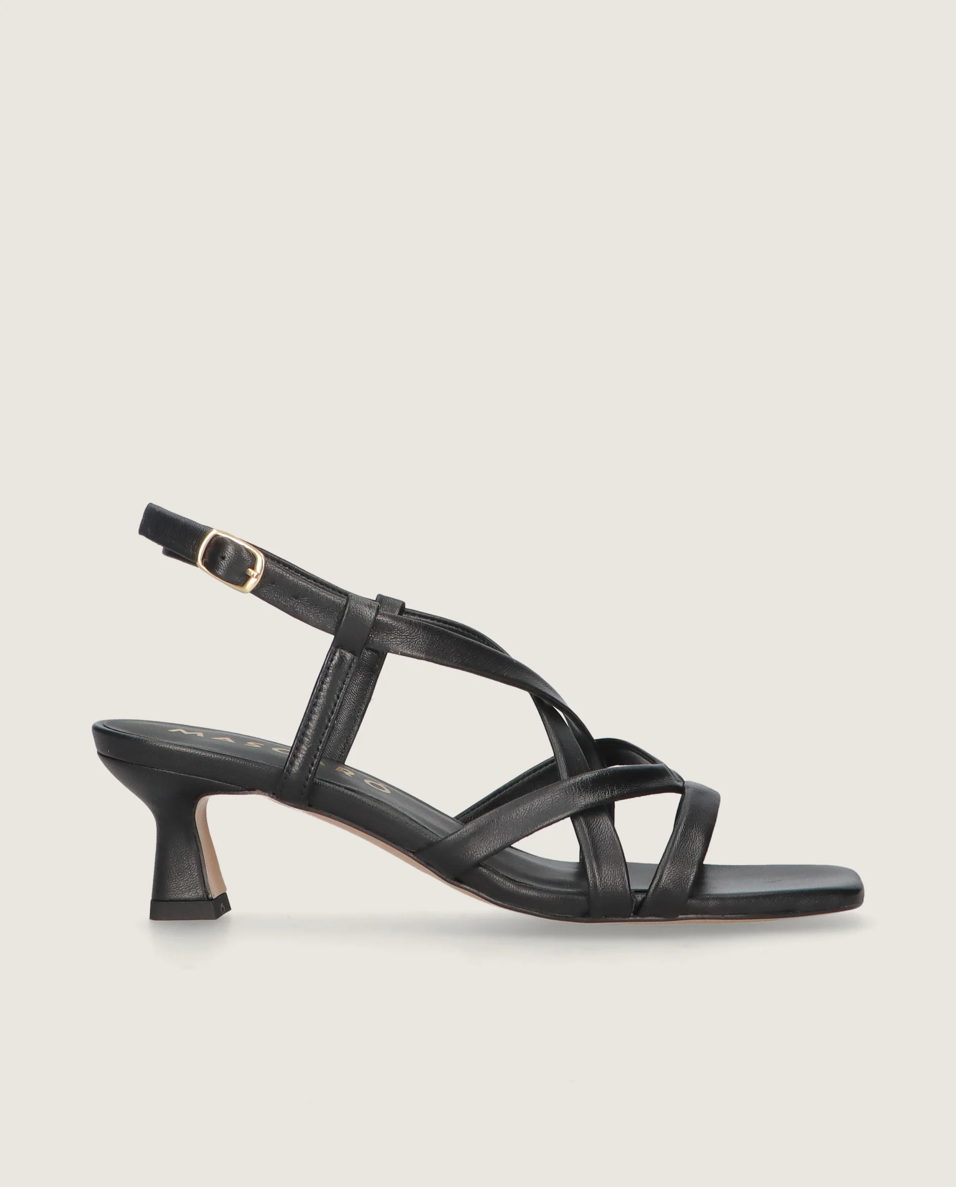 Sandalias Mandy Negros Piel - Image 3