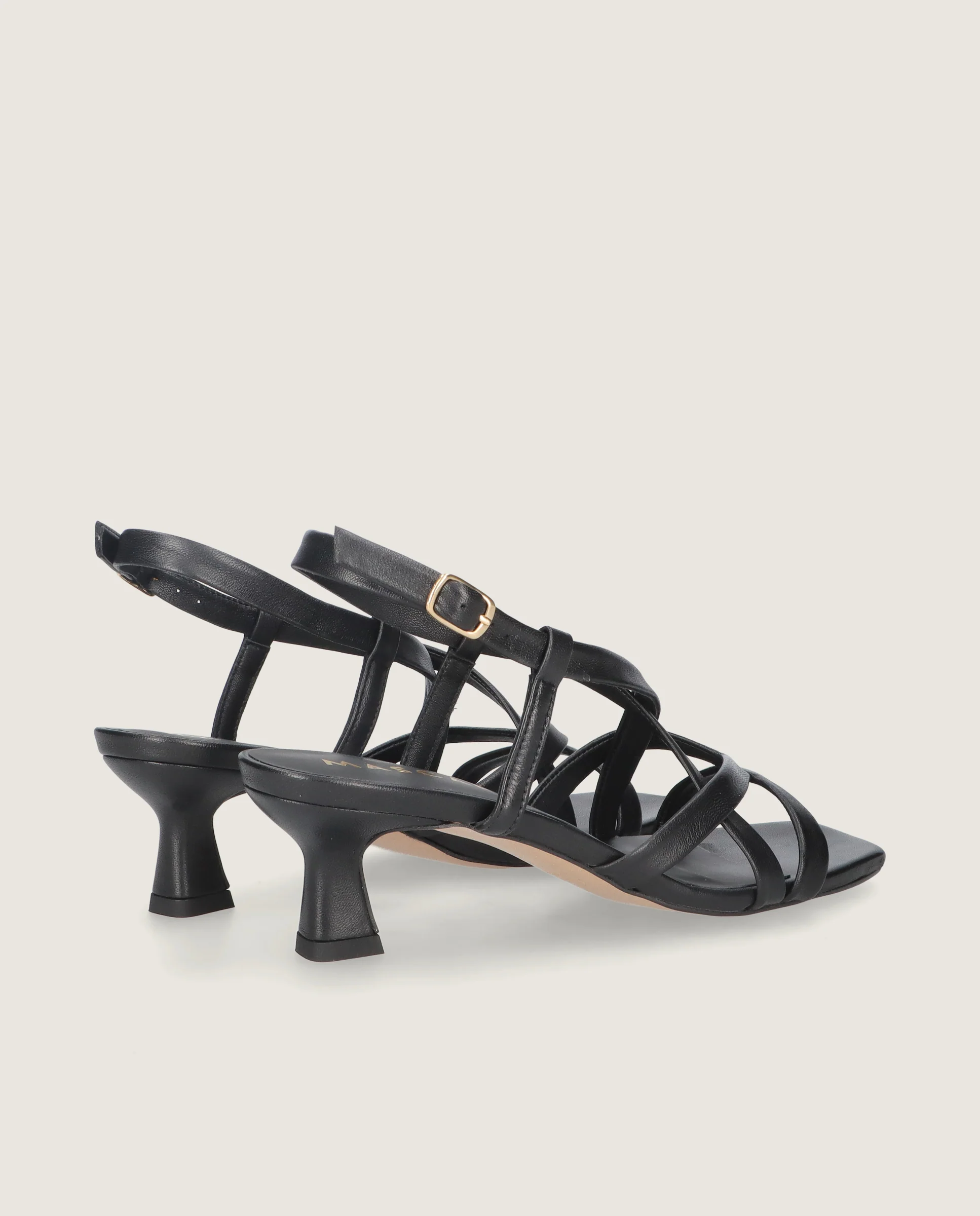Sandalias Mandy Negros Piel - Image 4