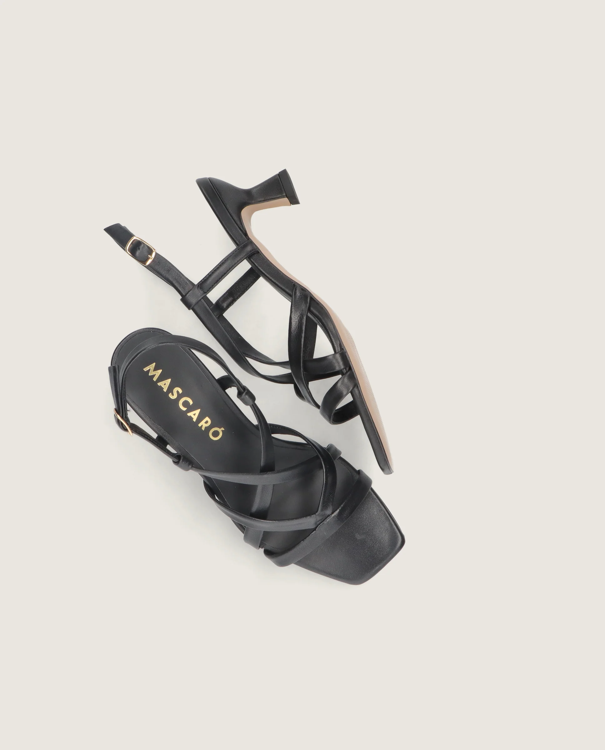 Sandalias Mandy Negros Piel - Image 5