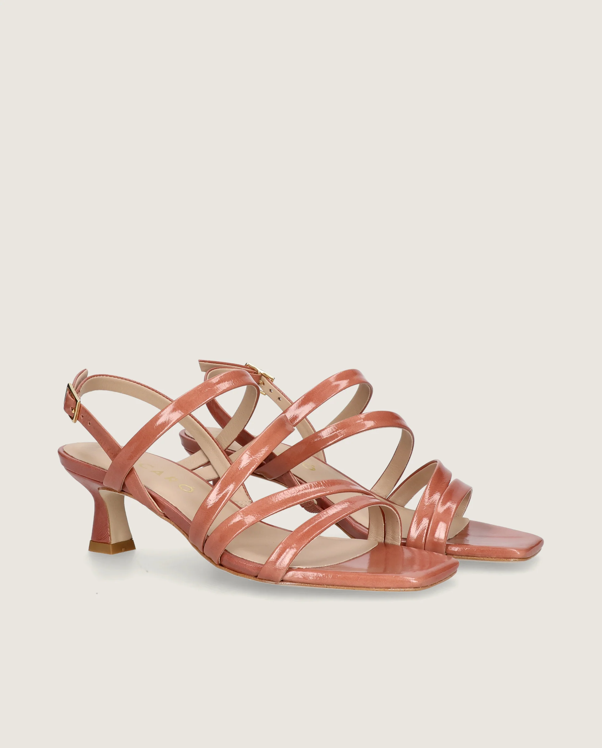 Sandalias Mandy Rosas Piel