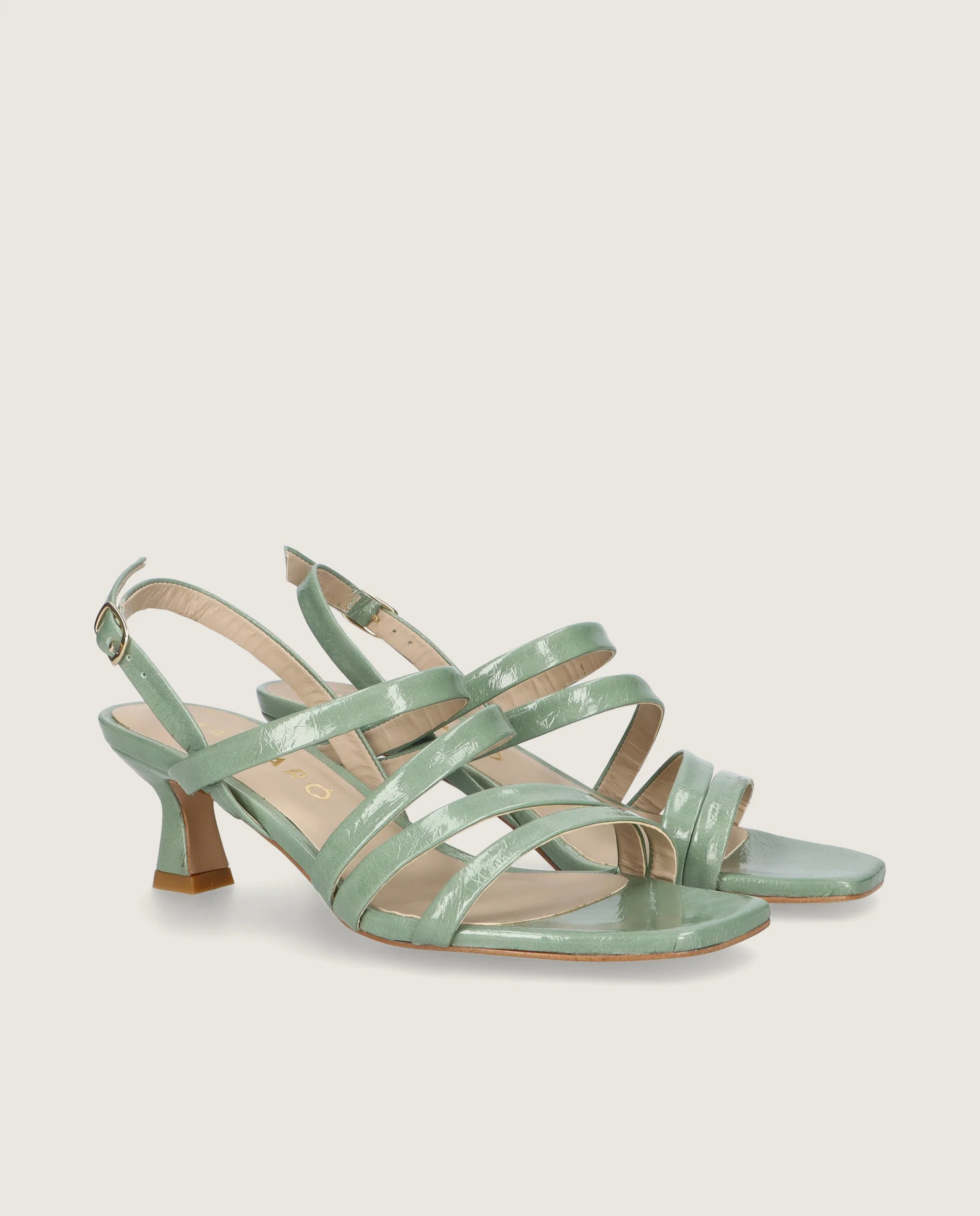 Sandalias Mandy Verdes Piel
