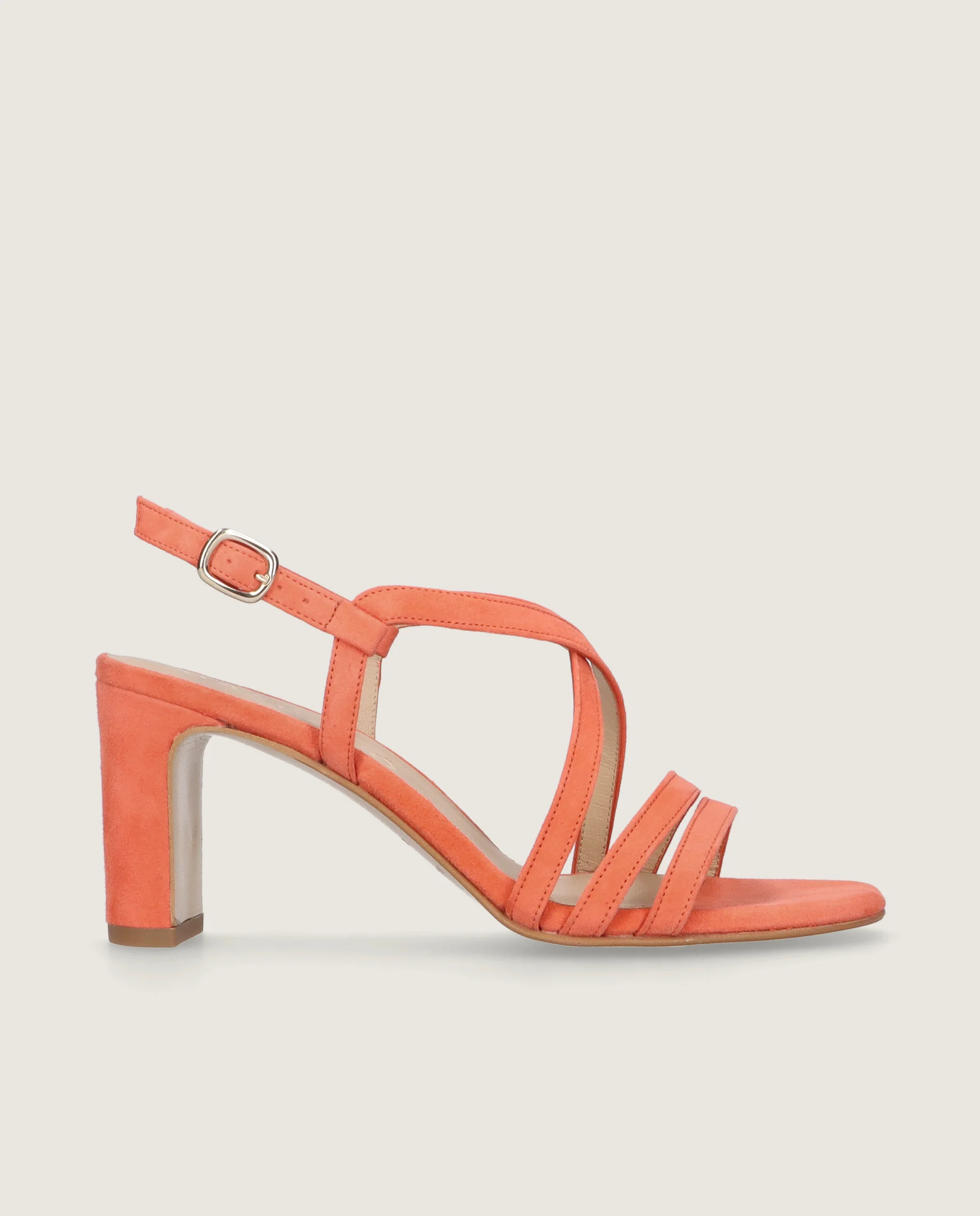 Sandalias Maria Naranjas Ante - Image 3
