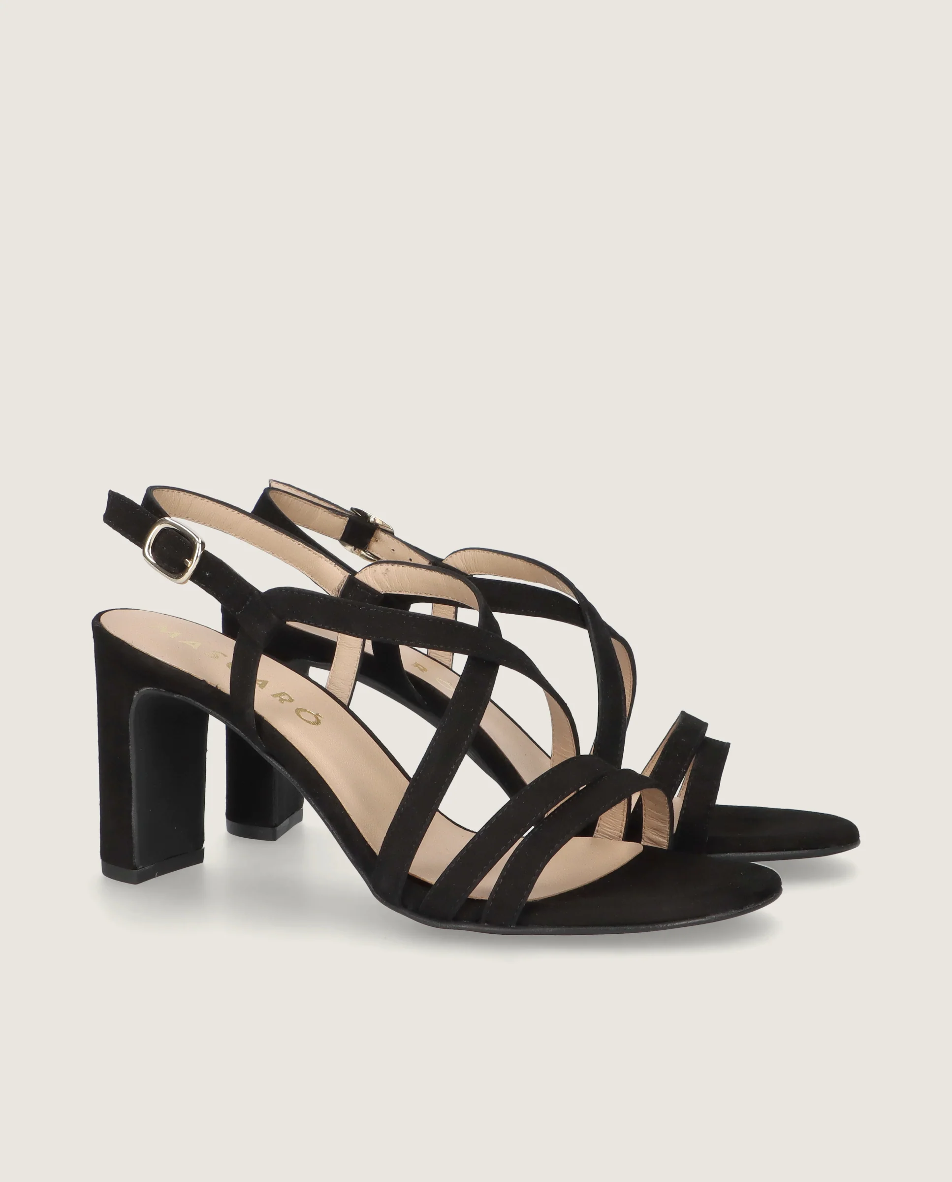 Sandalias Maria Negros Ante