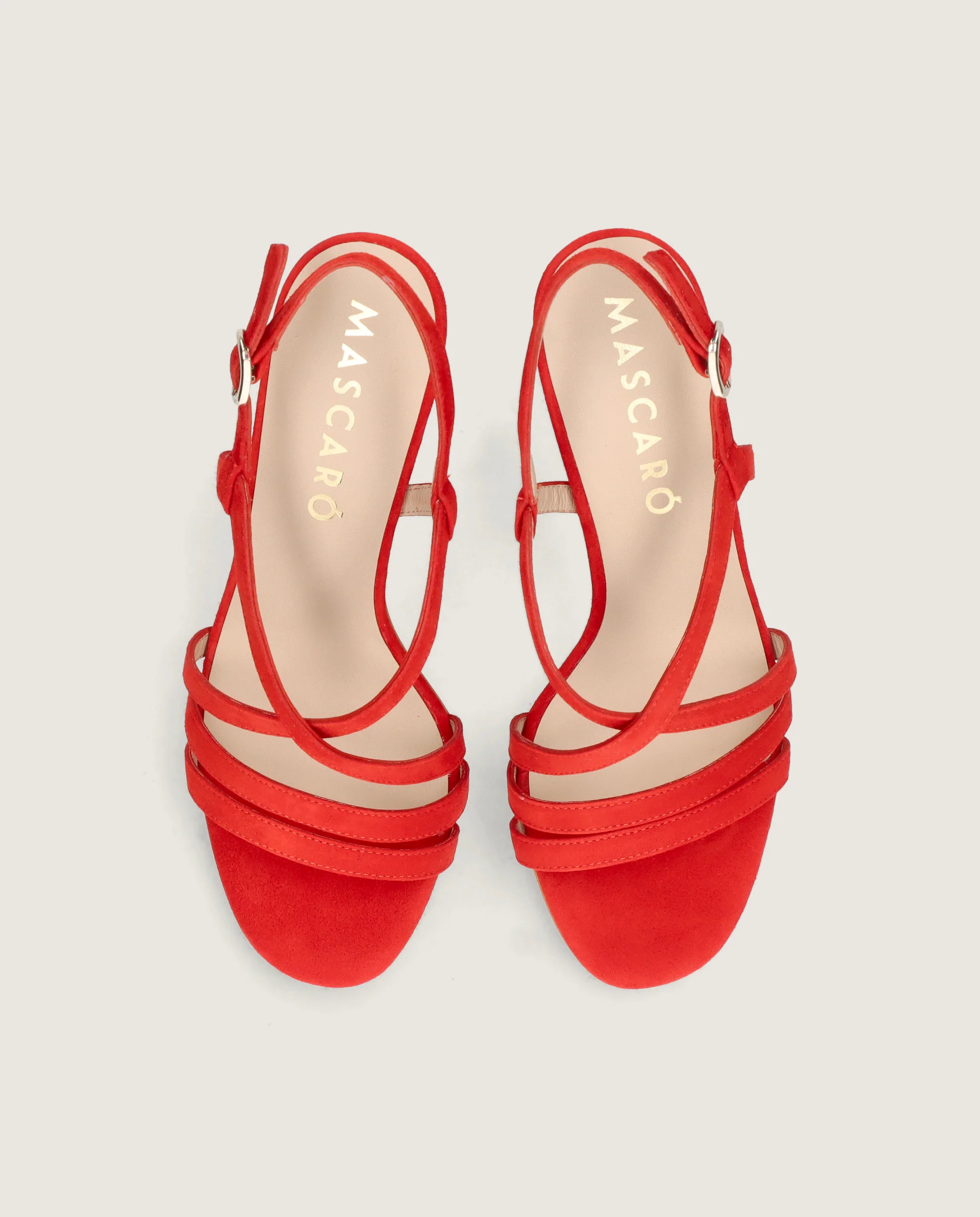 Sandalias Maria Rojos Ante - Image 2