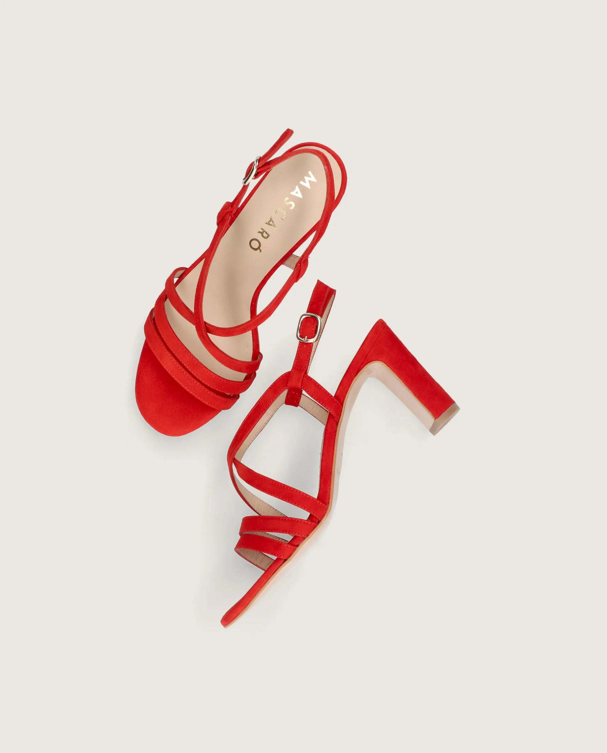 Sandalias Maria Rojos Ante - Image 4