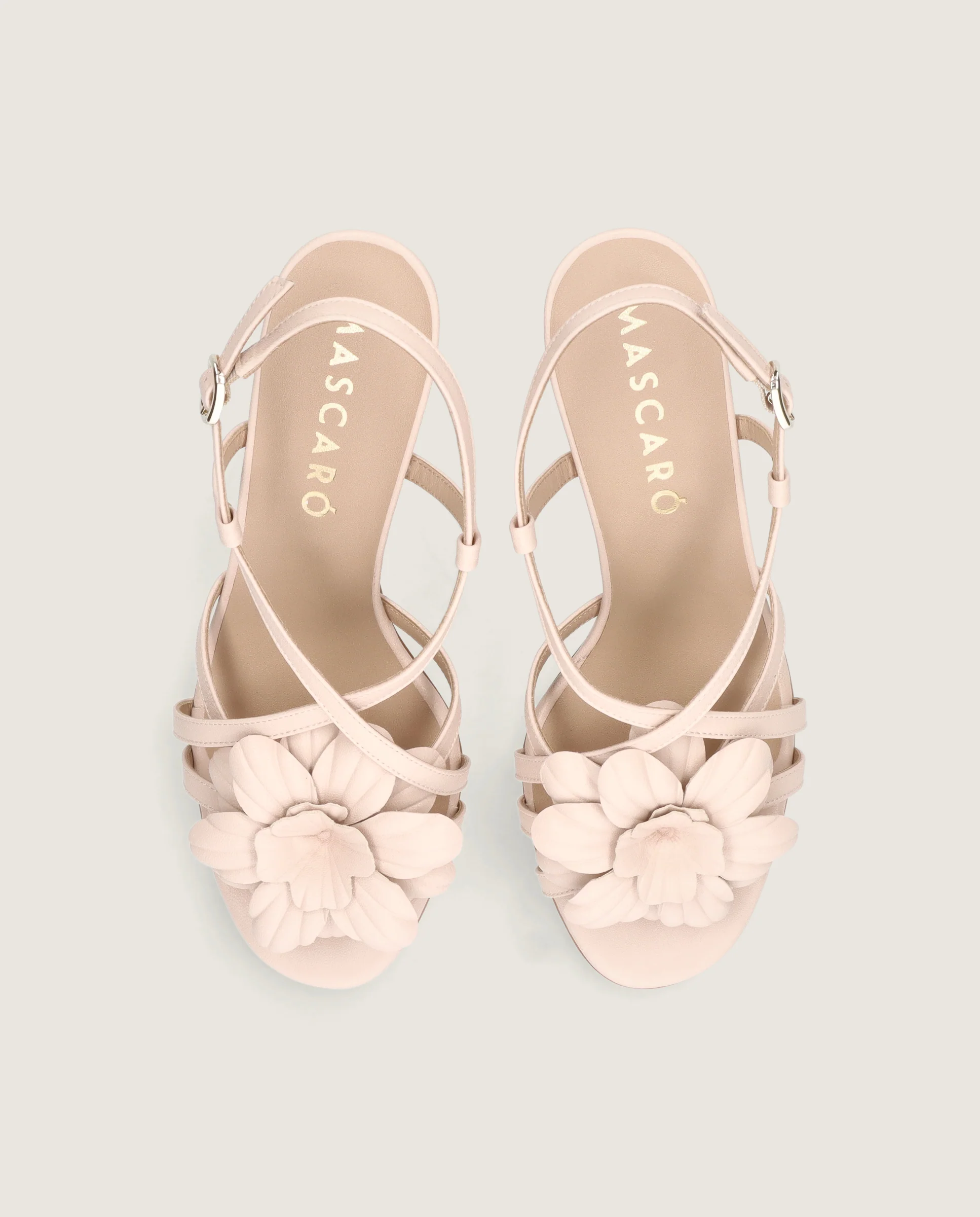 Sandalias Maria Rosas Piel - Image 2