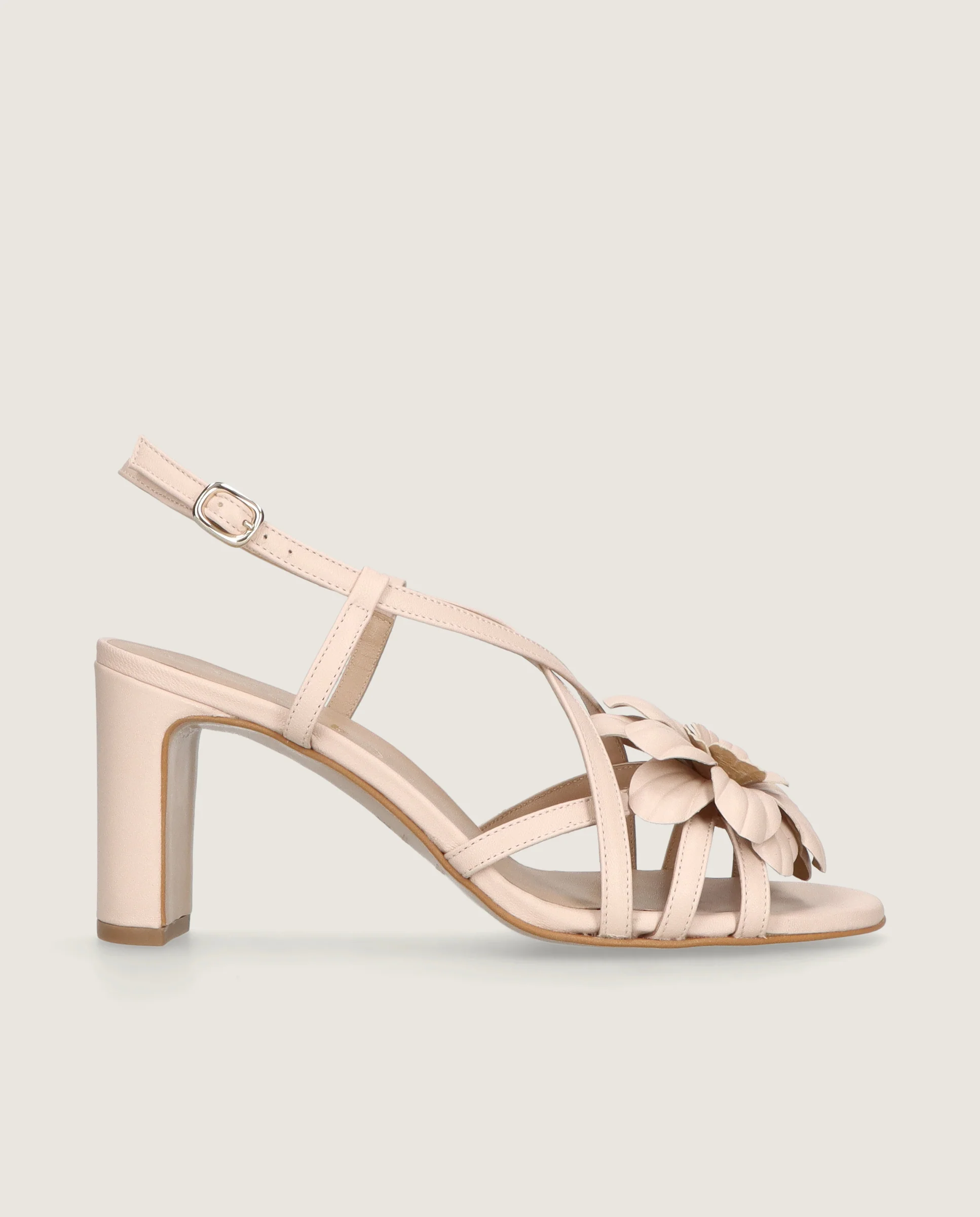 Sandalias Maria Rosas Piel - Image 3