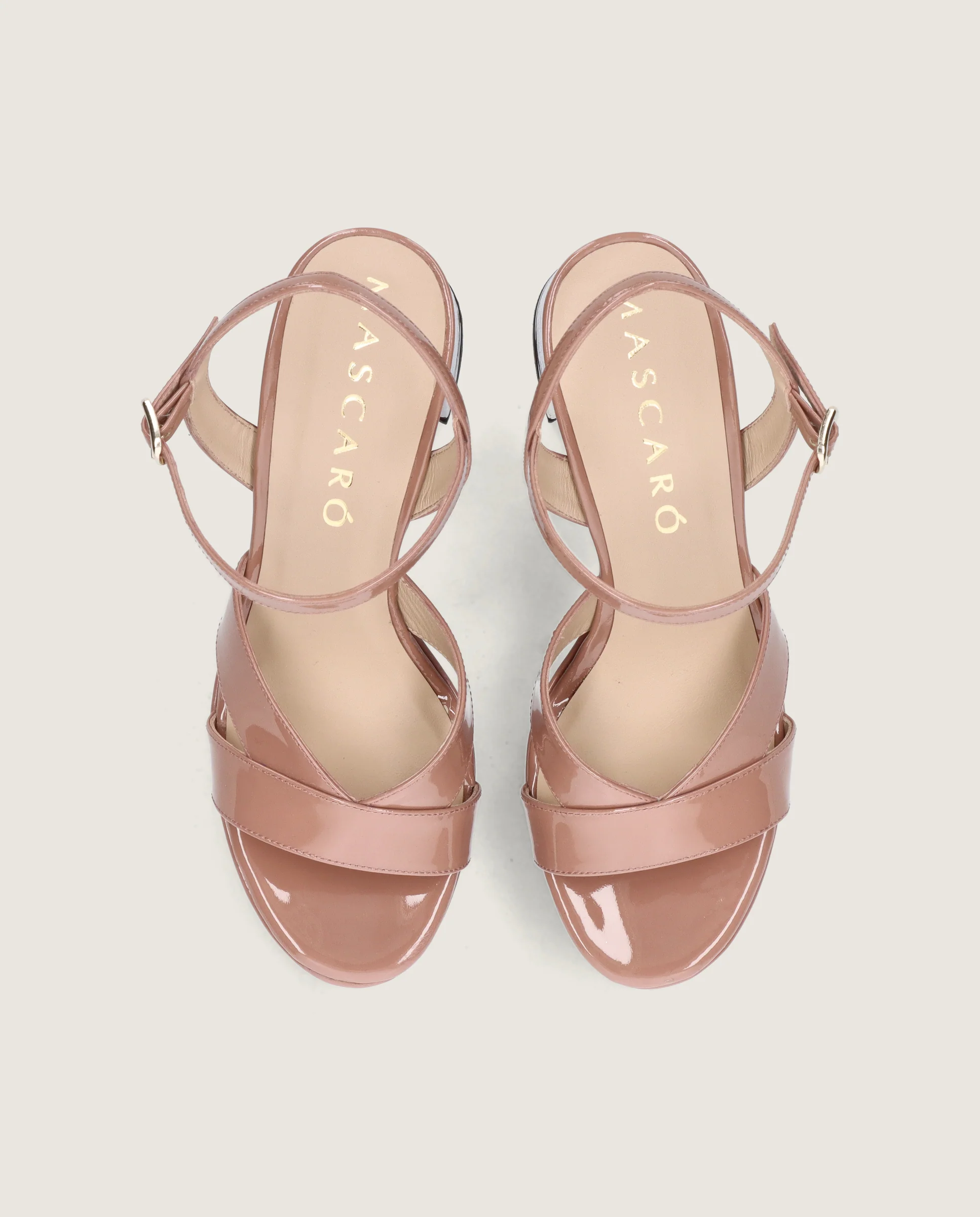 Sandalias Ruth Beiges Charol - Image 2