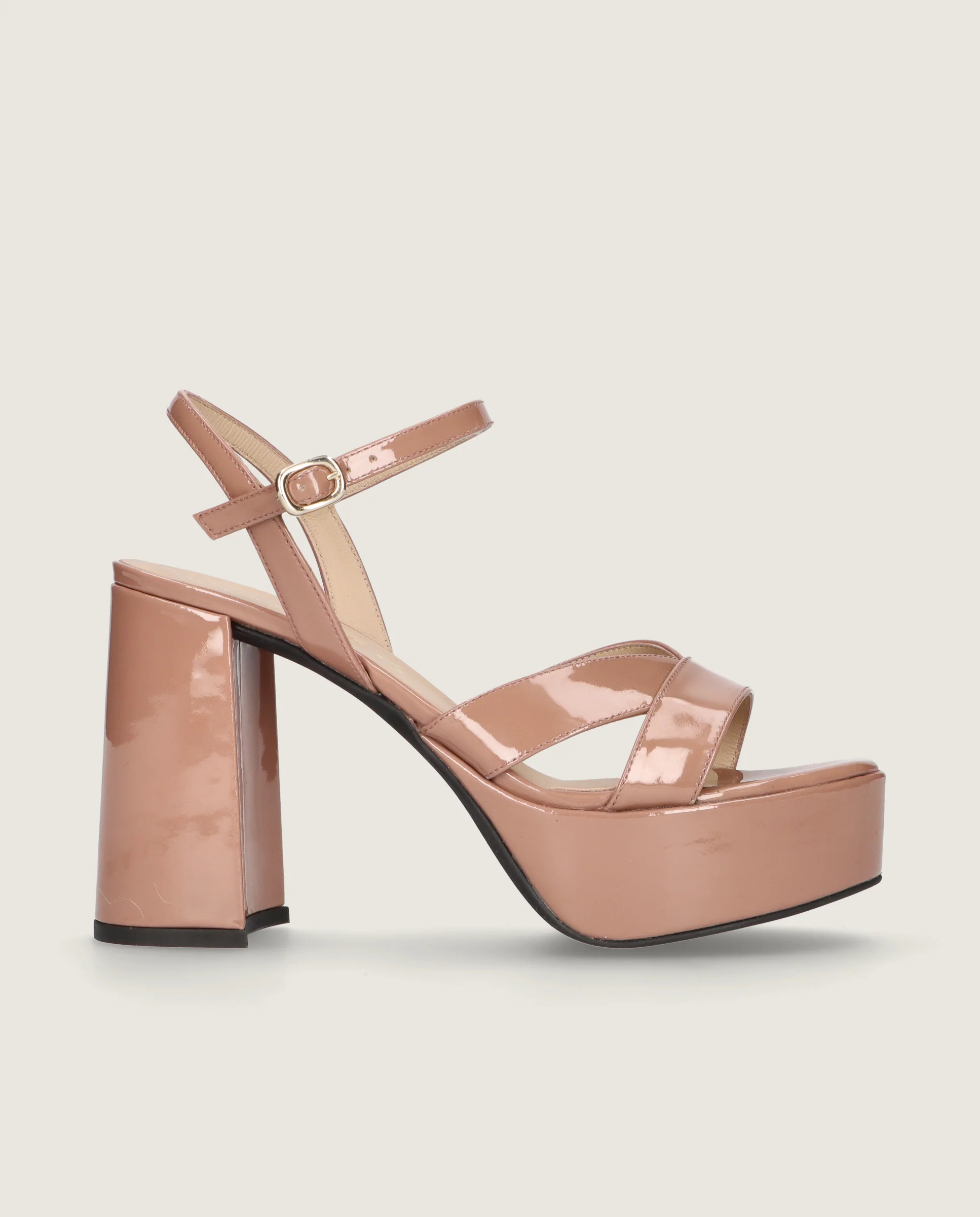 Sandalias Ruth Beiges Charol - Image 3