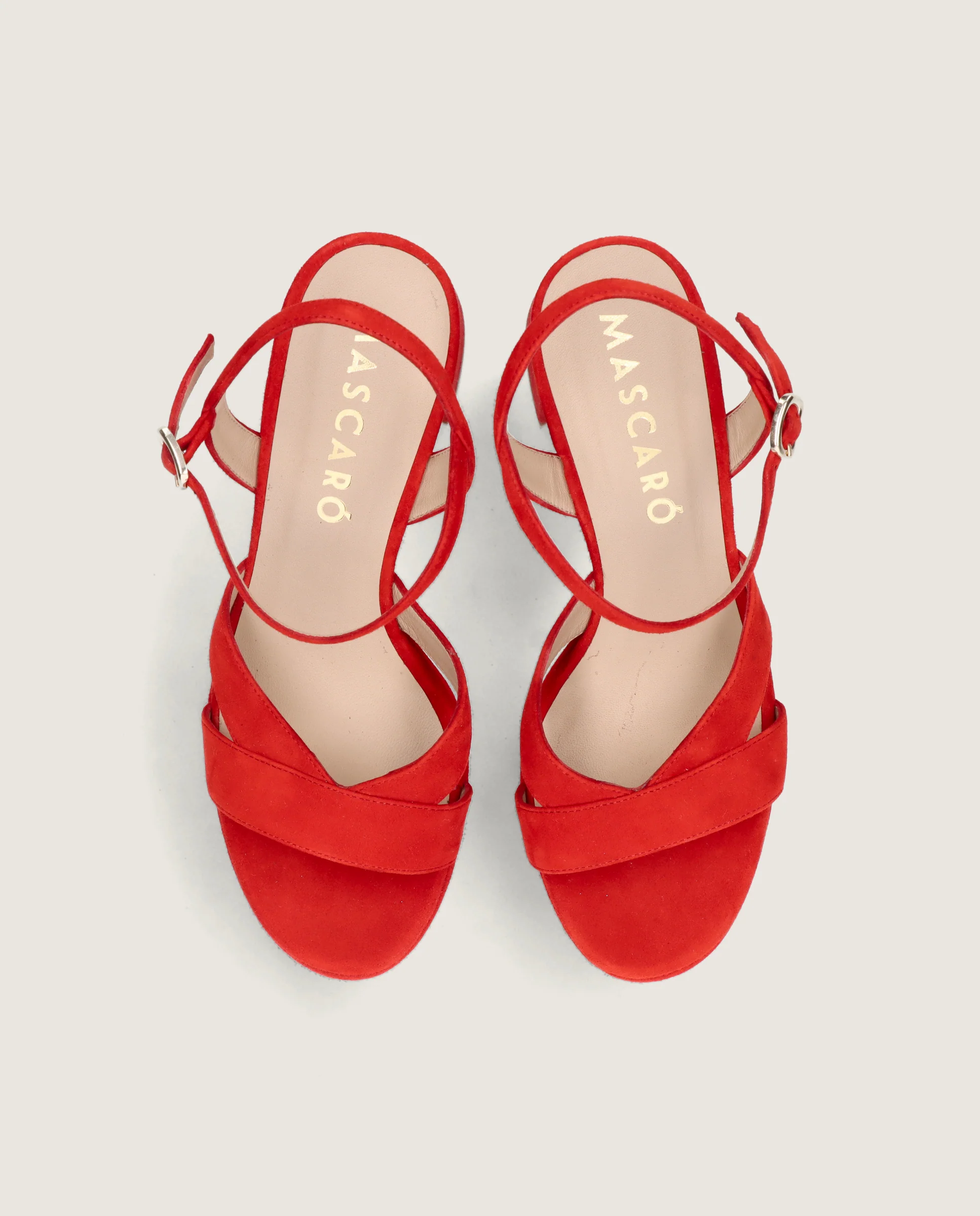 Sandalias Ruth Rojos Ante - Image 2