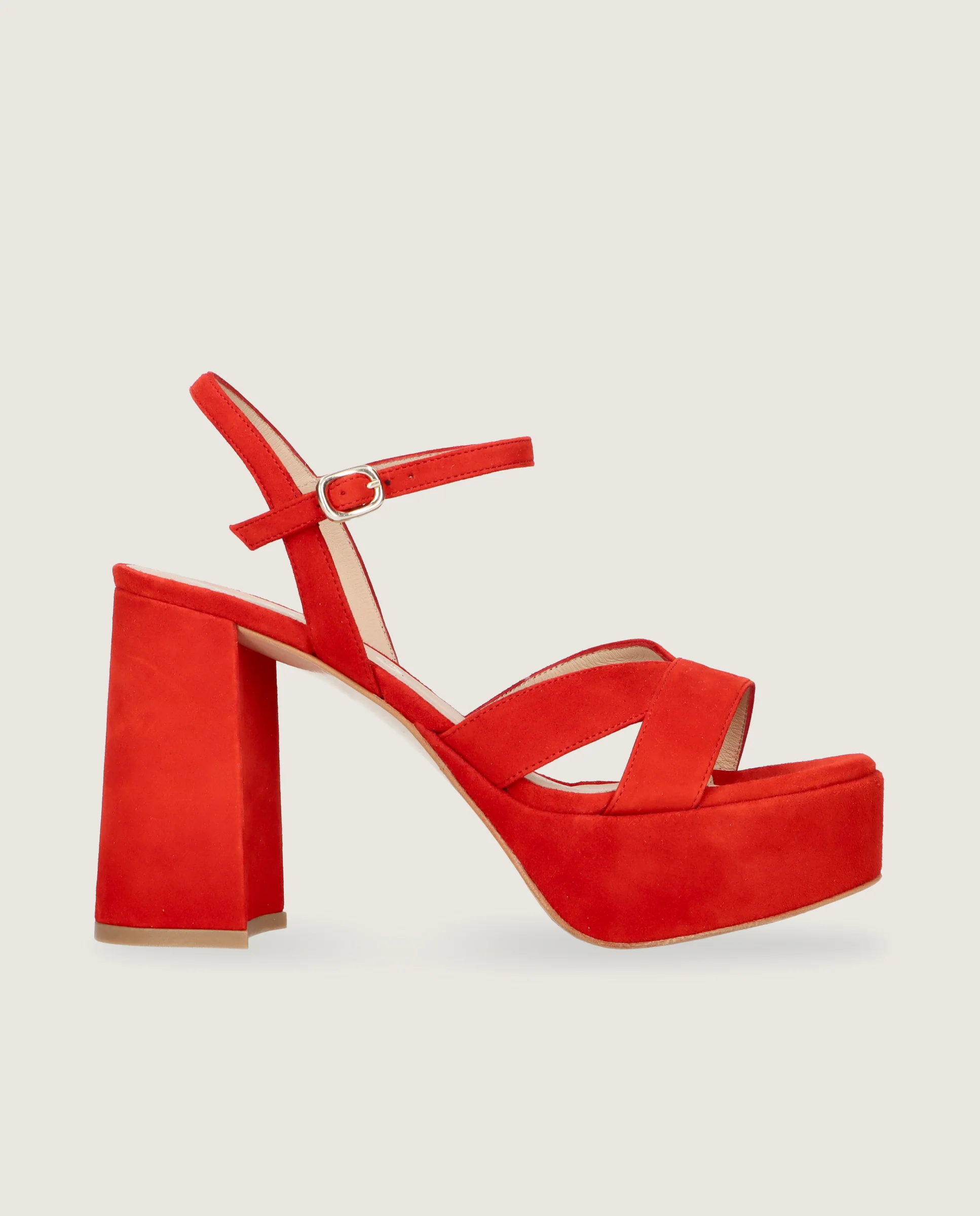Sandalias Ruth Rojos Ante - Image 3