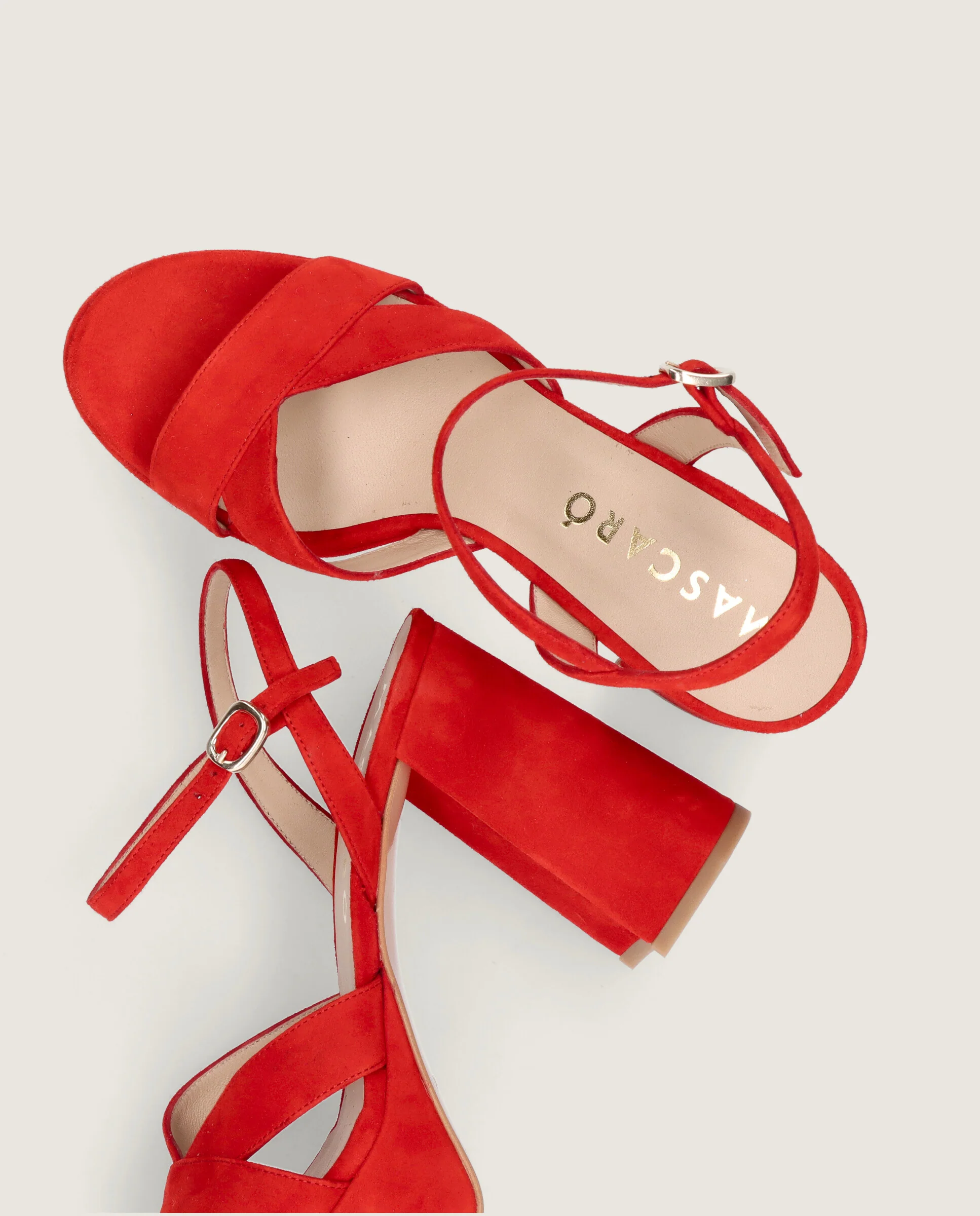 Sandalias Ruth Rojos Ante - Image 4