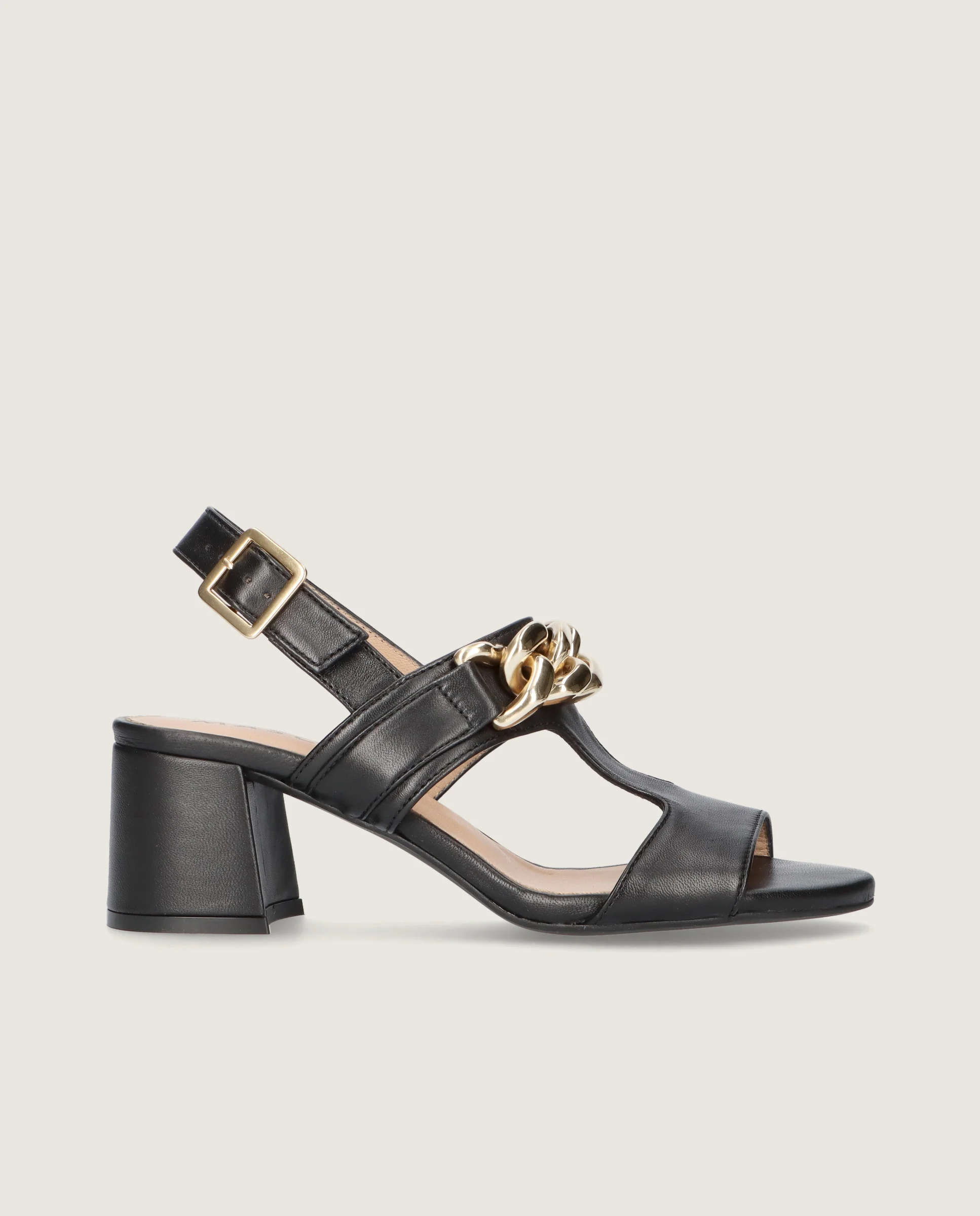 Sandalias Yolanda Negros Piel - Image 3