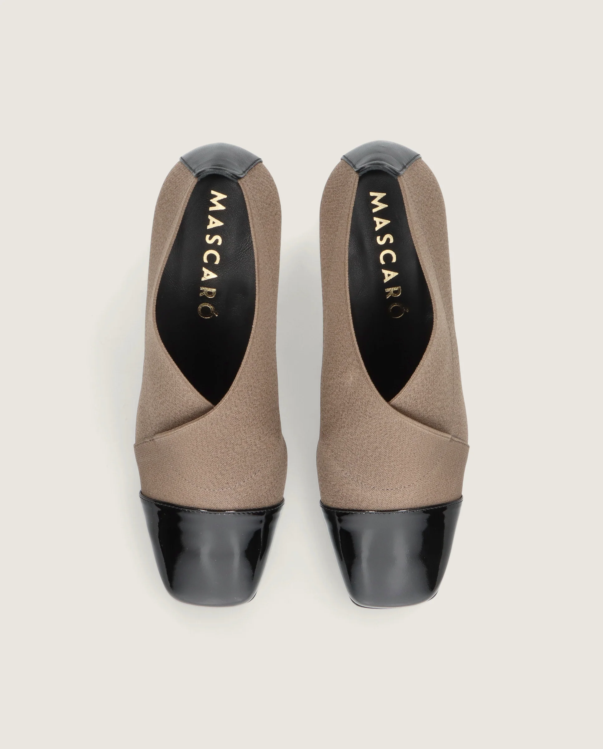 Zapatos Abotinados Anuk Marrones Tejidos - Image 2