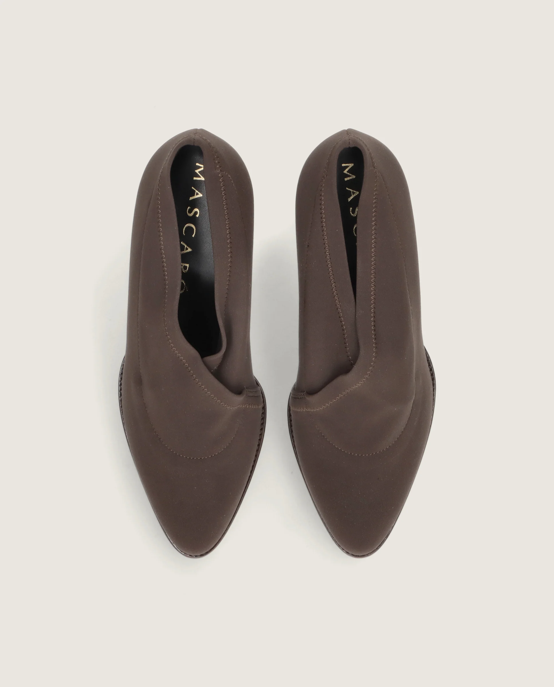 Zapatos Abotinados Cindy Marrones Tejidos - Image 3