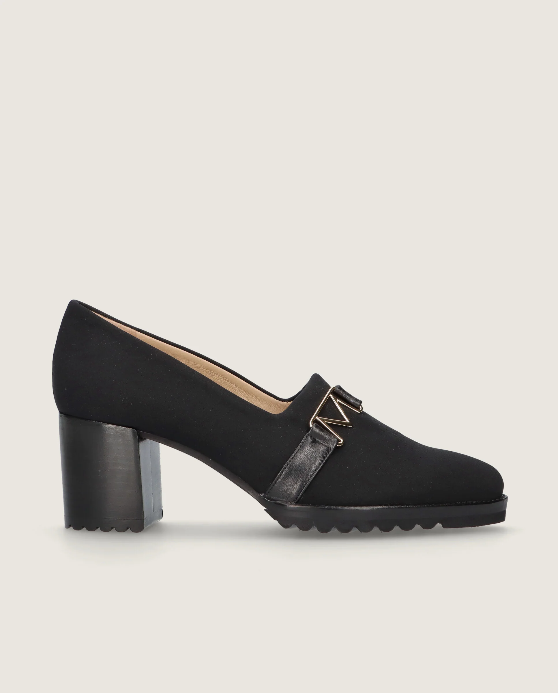 Zapatos Abotinados Cindy Negros Tejidos - Image 3