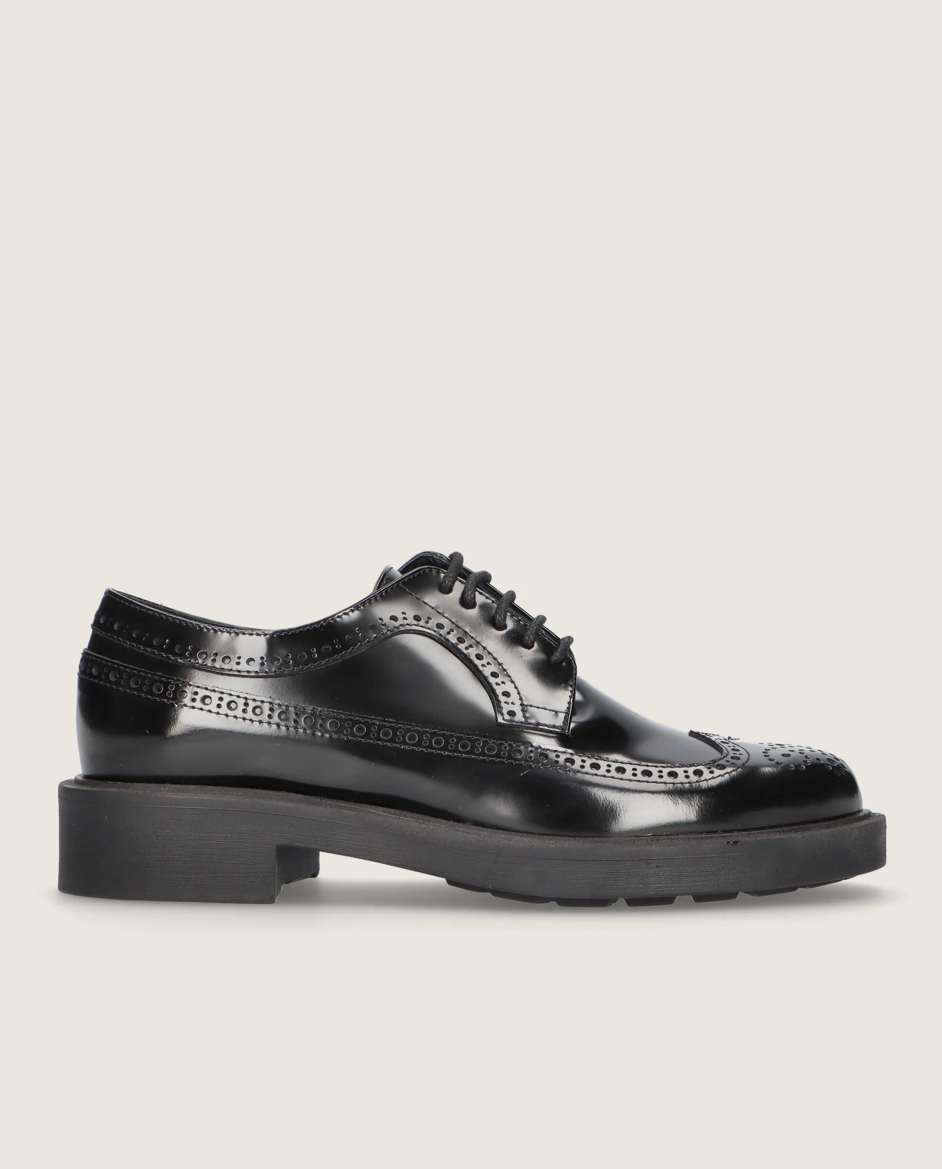 Zapatos Acordonados Ashley Negros Piel - Image 3