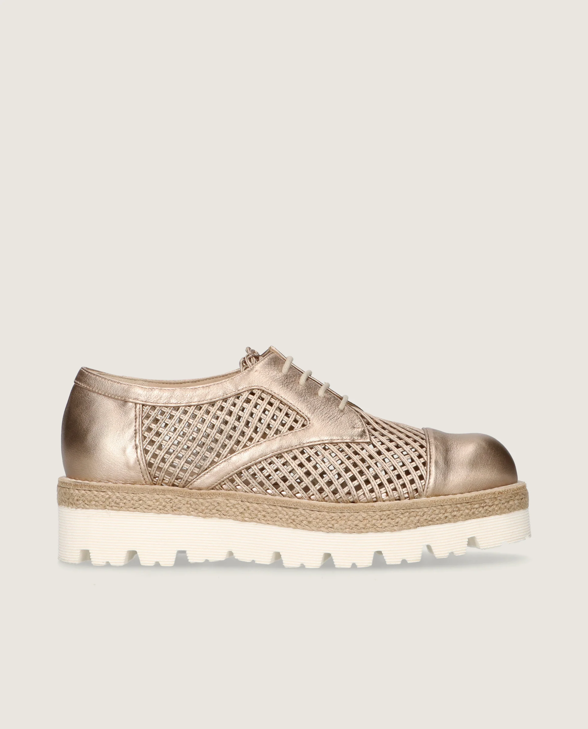 Zapatos Acordonados Terry Dorados Pieles metalizadas - Image 3