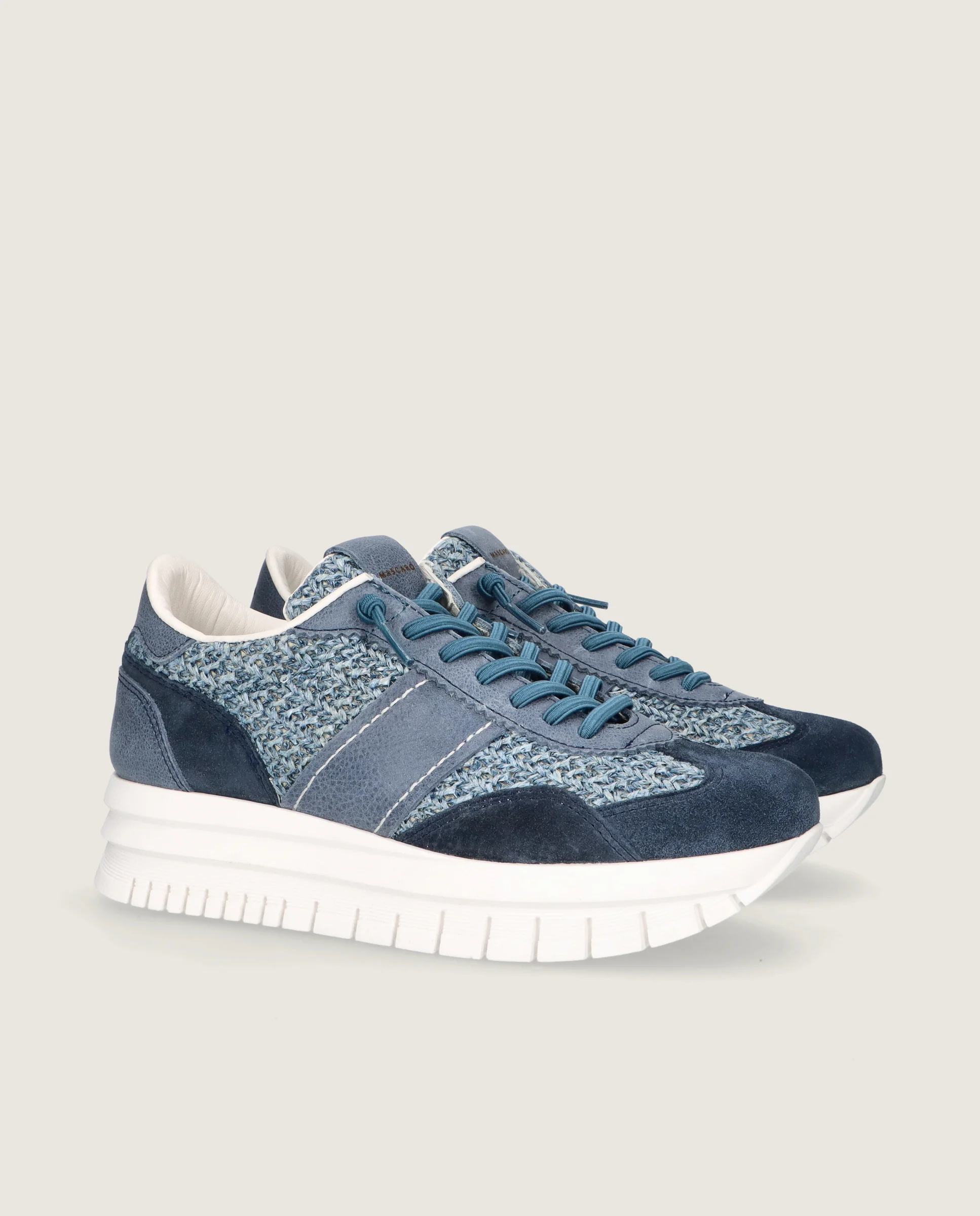 Zapatos Steffi Azules Tejidos